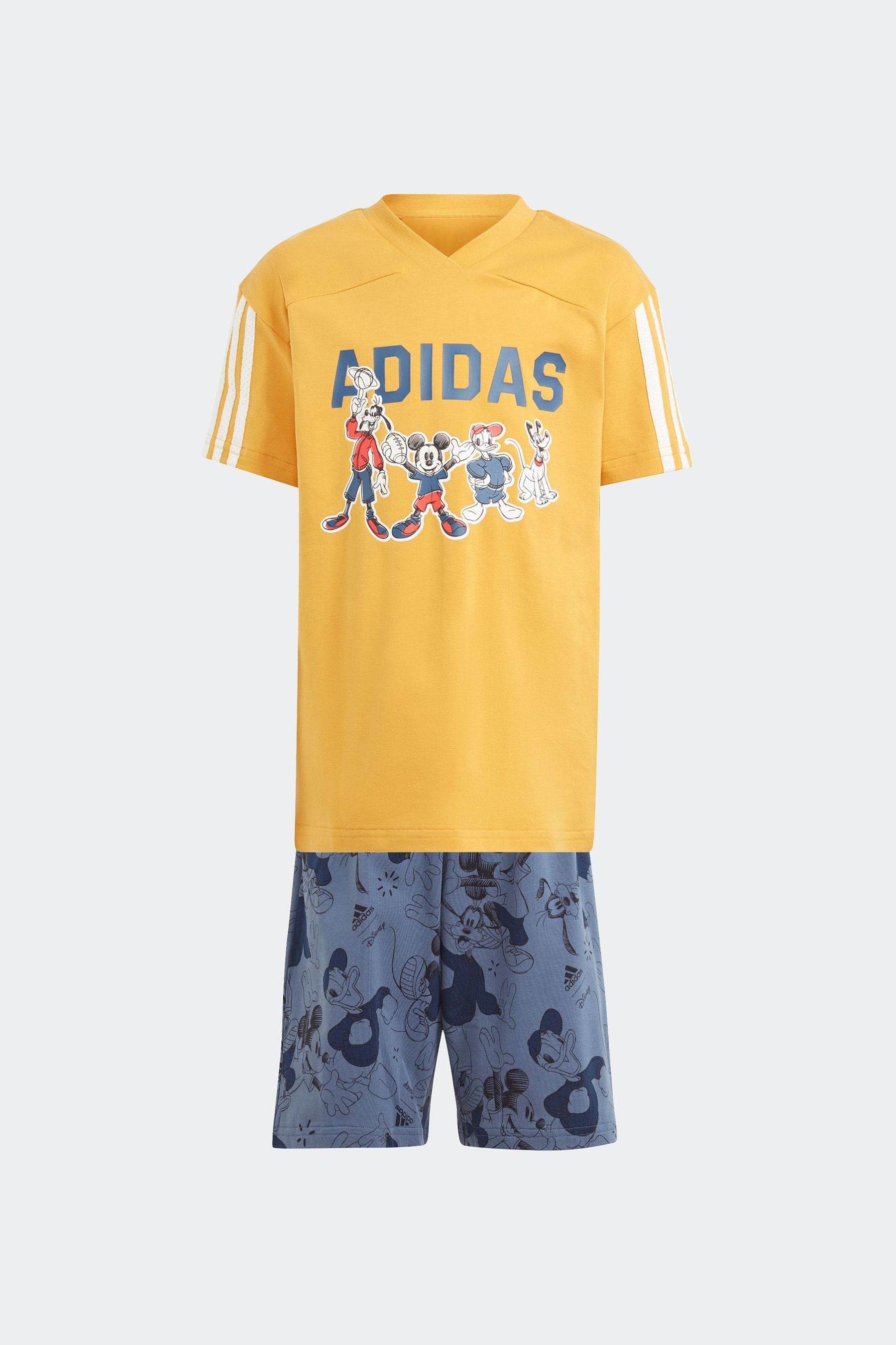 Orange/Navy adidas Sportswear X Disney Mickey Mouse T-Shirt Set