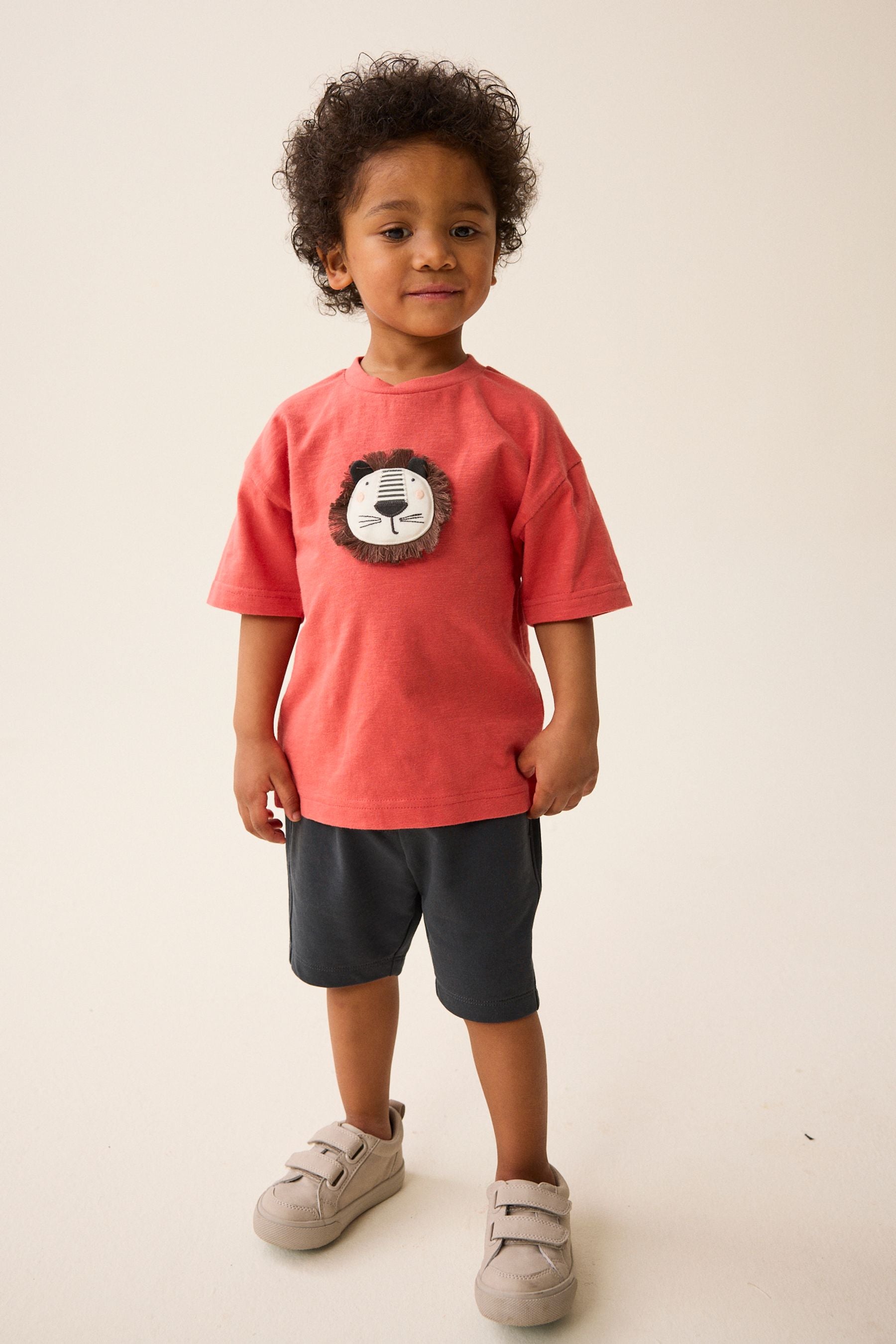 Red 3D Character Short Sleeve T-Shirt (3mths-7yrs)