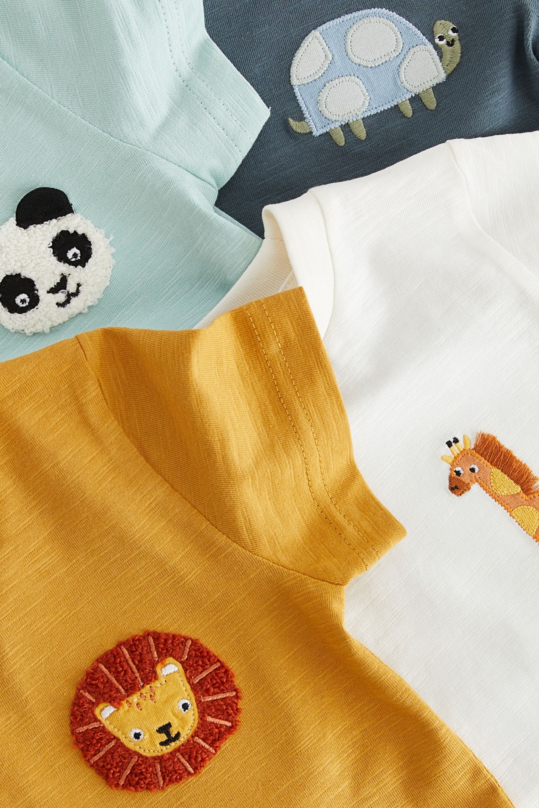 Multi 100% Cotton Short Sleeve T-Shirts 4 Pack (3mths-7yrs)