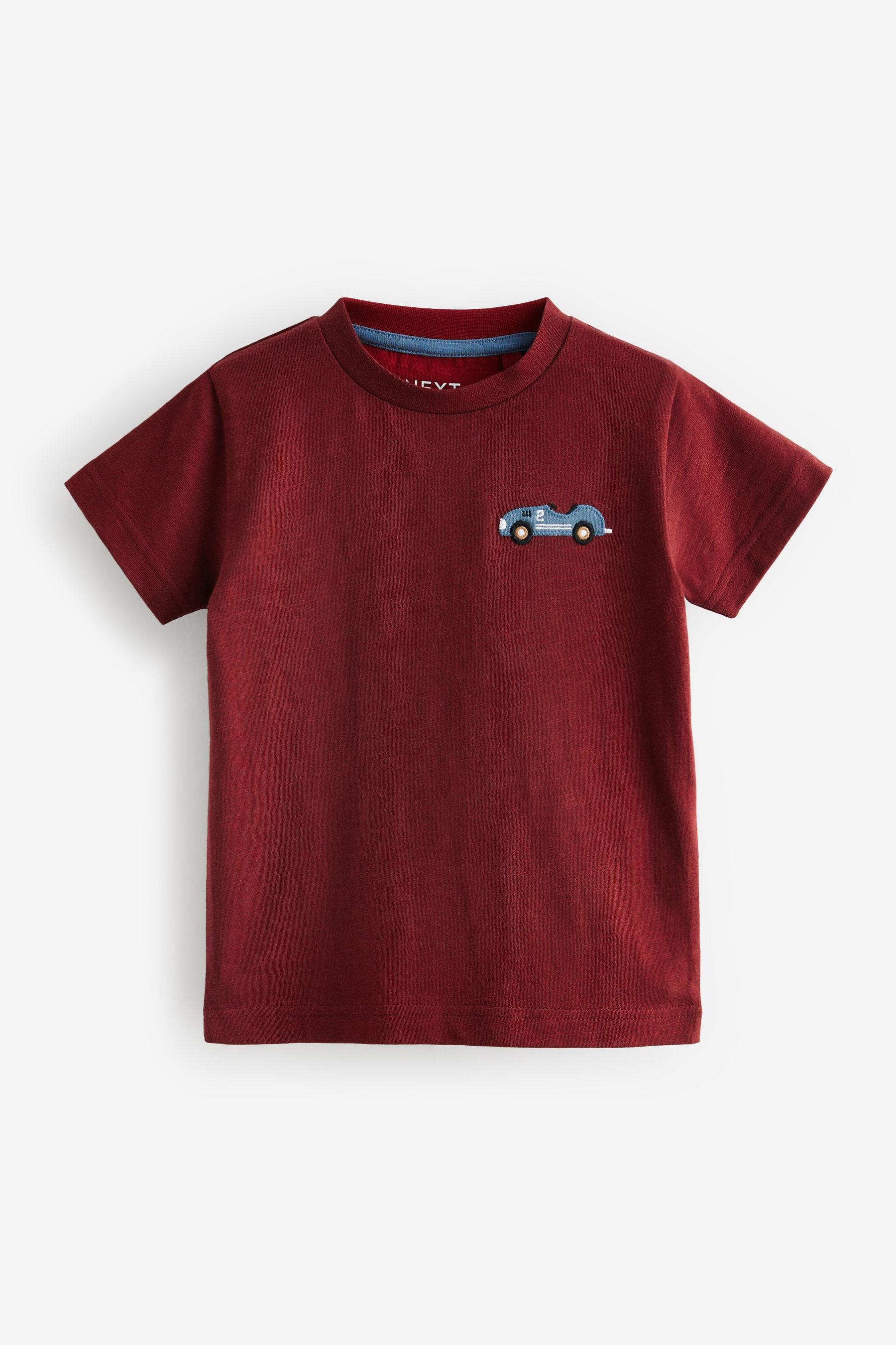 Red/Blue Cars 100% Cotton Short Sleeve Character T-Shirts 3 Pack (3mths-7yrs)