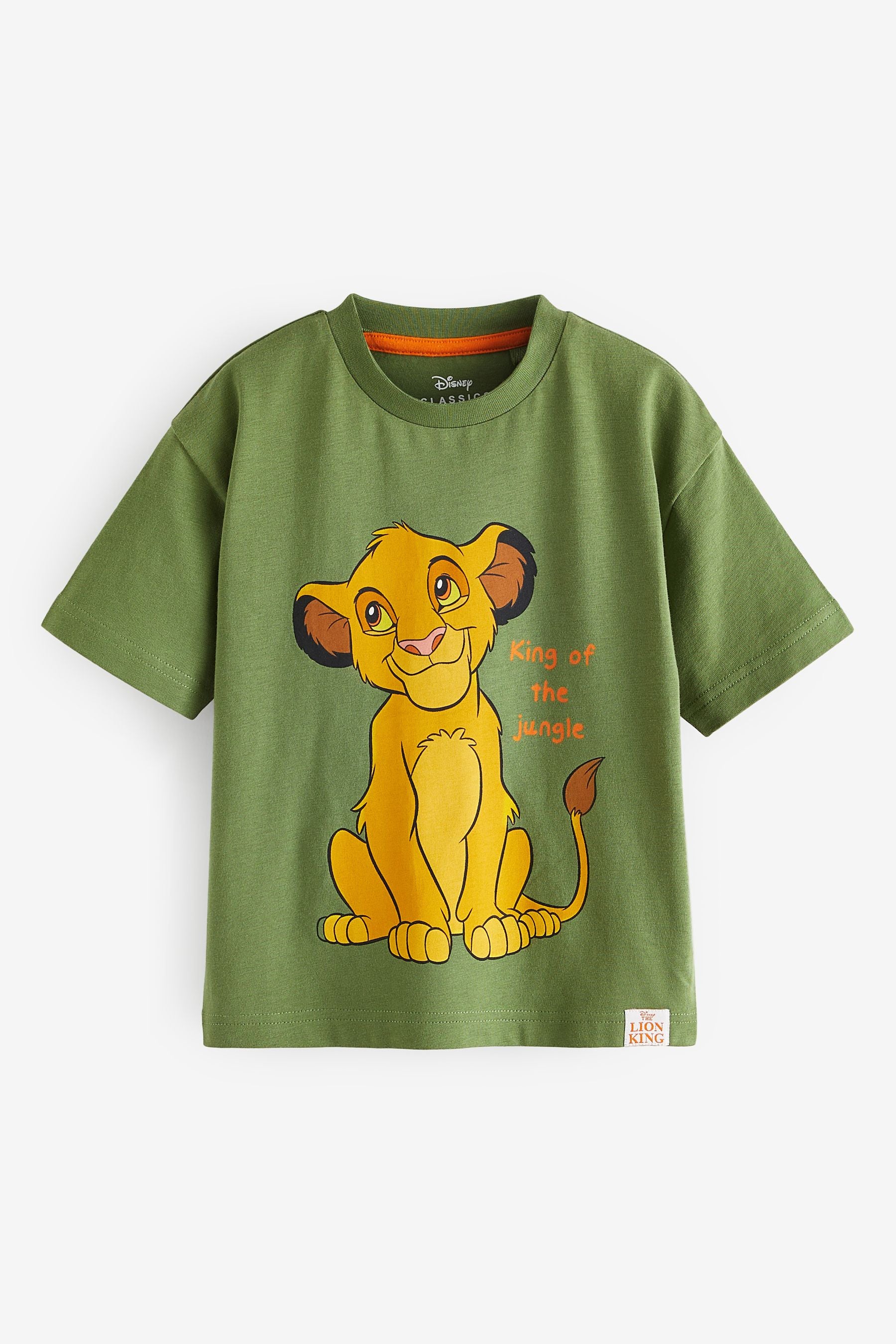 Green Simba Lion King Short Sleeve T-Shirt (6mths-8yrs)