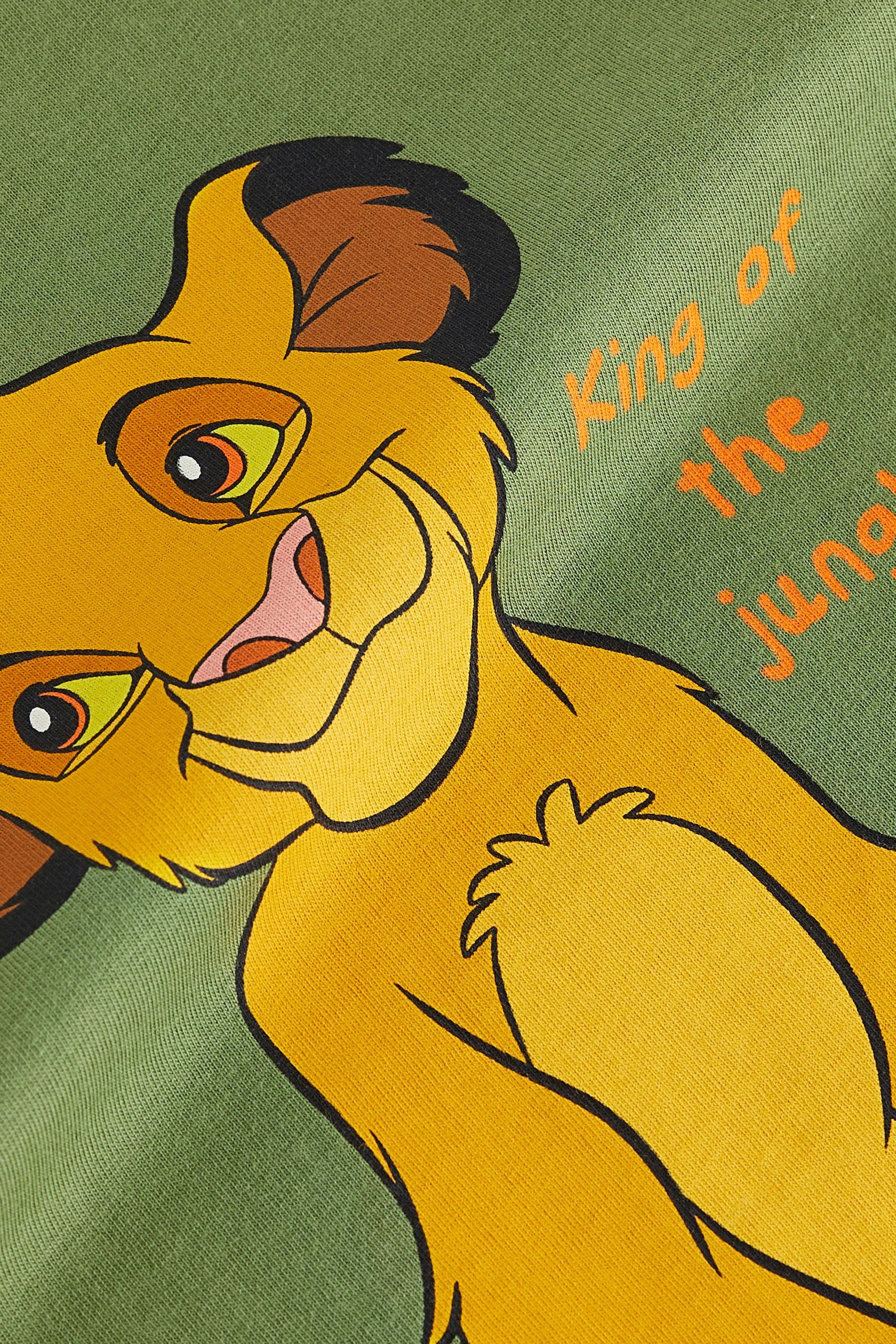 Green Simba Lion King Short Sleeve T-Shirt (6mths-8yrs)