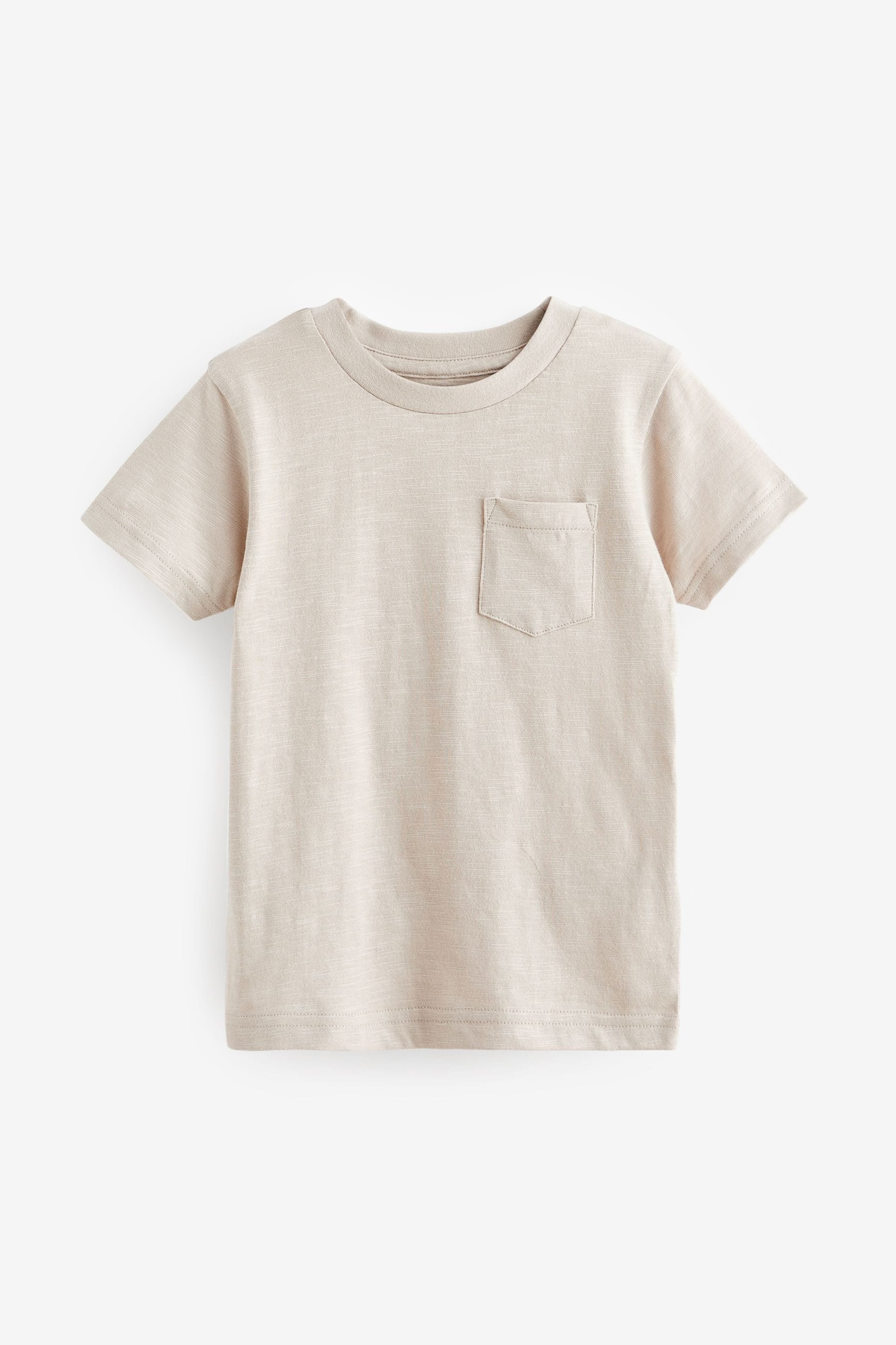 Cement 100% Cotton Short Sleeve Plain T-Shirt (3mths-7yrs)