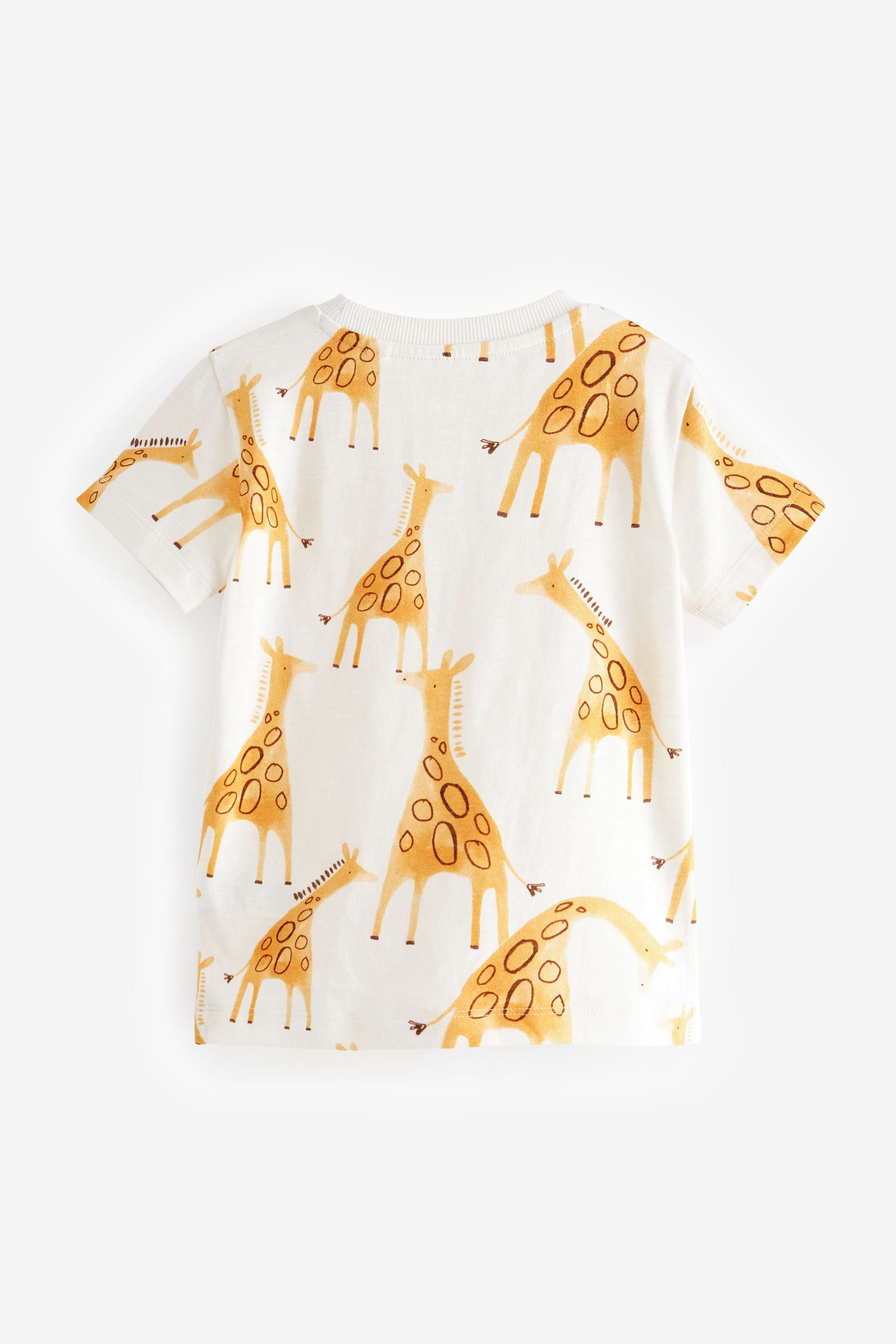 Yellow/White All-Over Print Short Sleeve T-Shirt (3mths-7yrs)