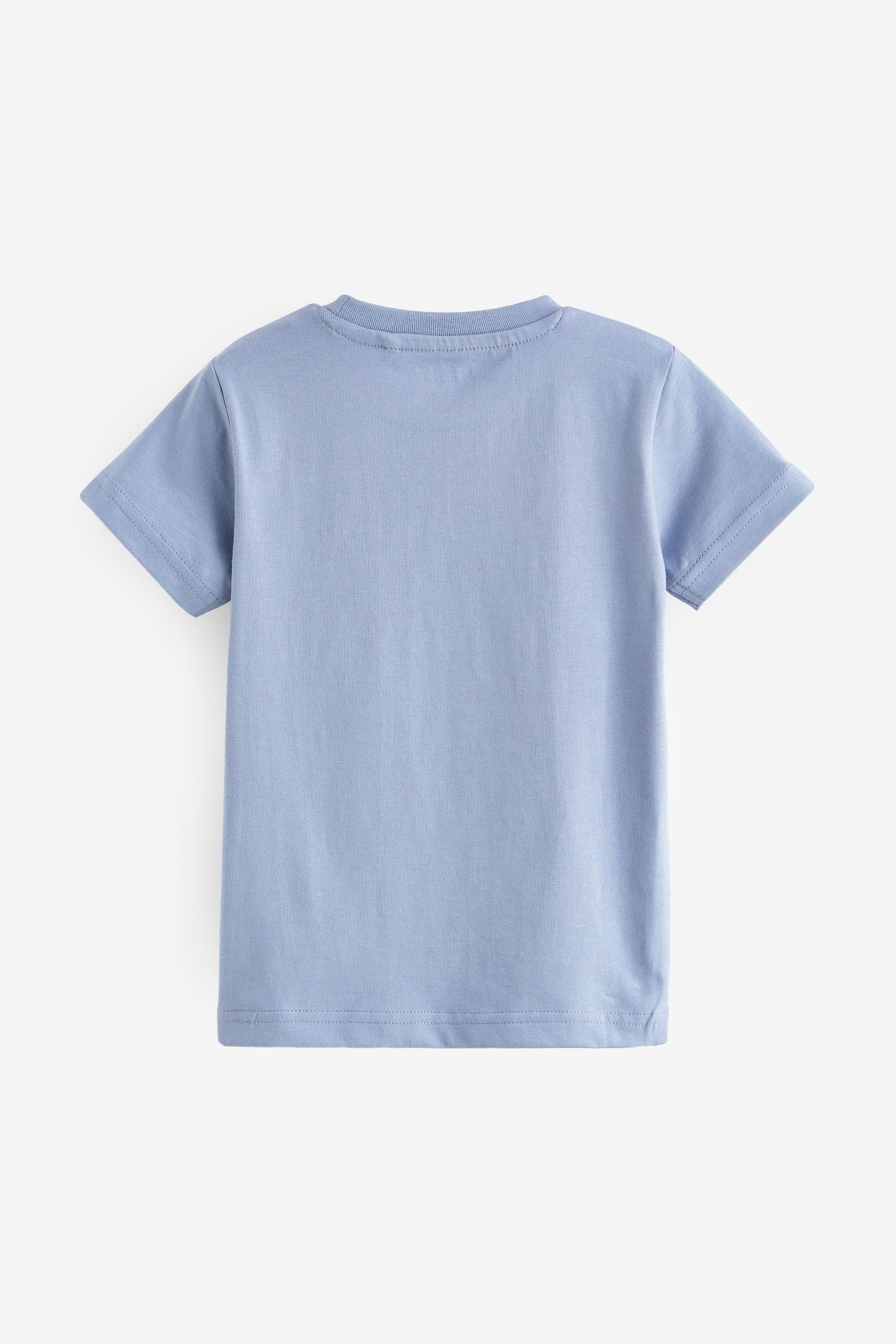 Blue Boat Appliqu?© Transport Short Sleeve T-Shirt (3mths-7yrs)