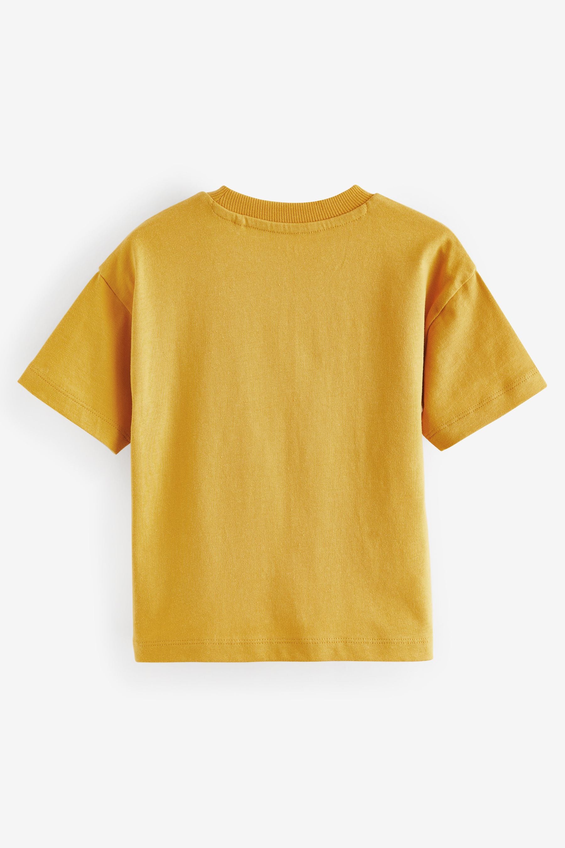 Yellow Simple Short Sleeve T-Shirt (3mths-7yrs)