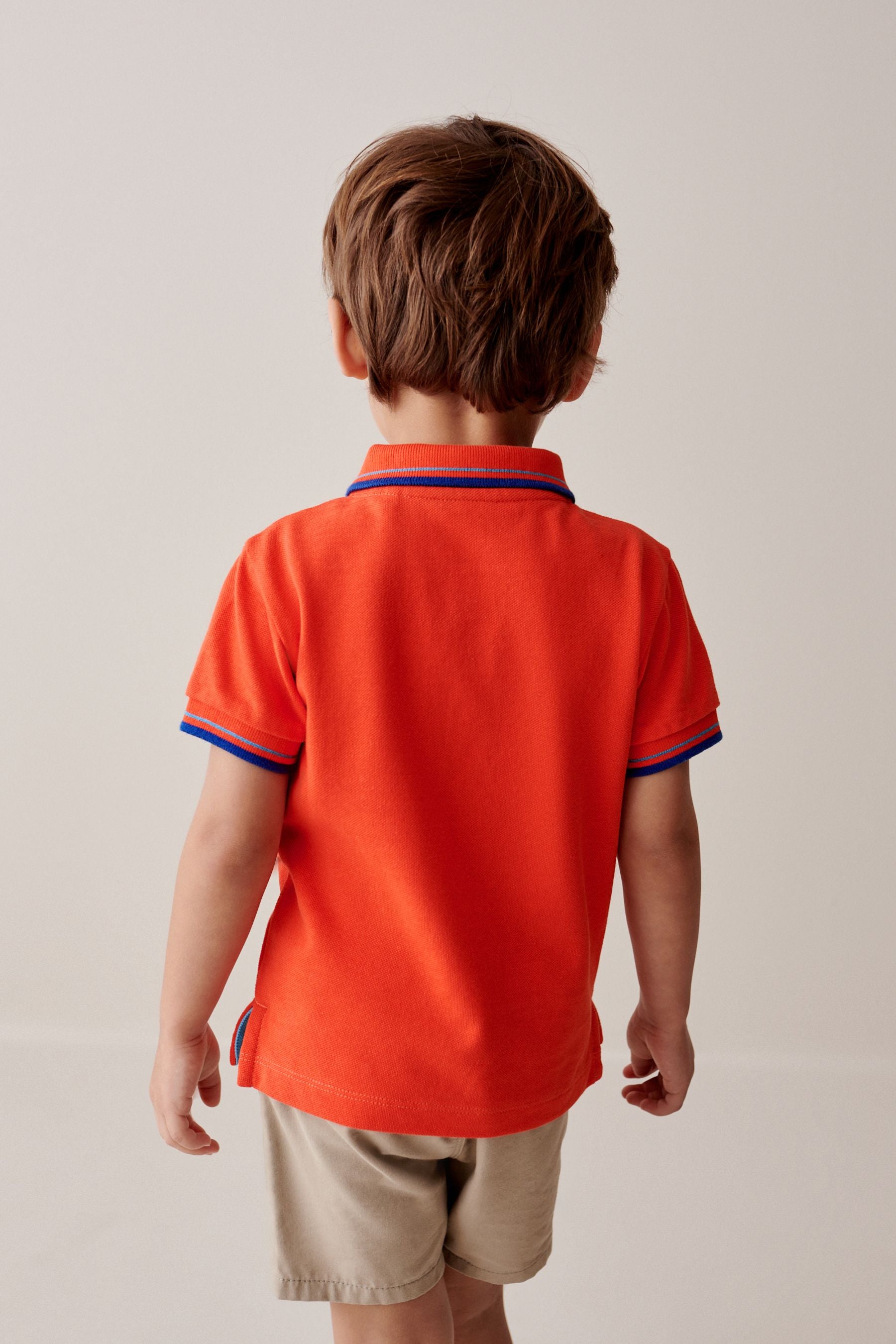 Red Short Sleeve Polo Shirt (3mths-7yrs)