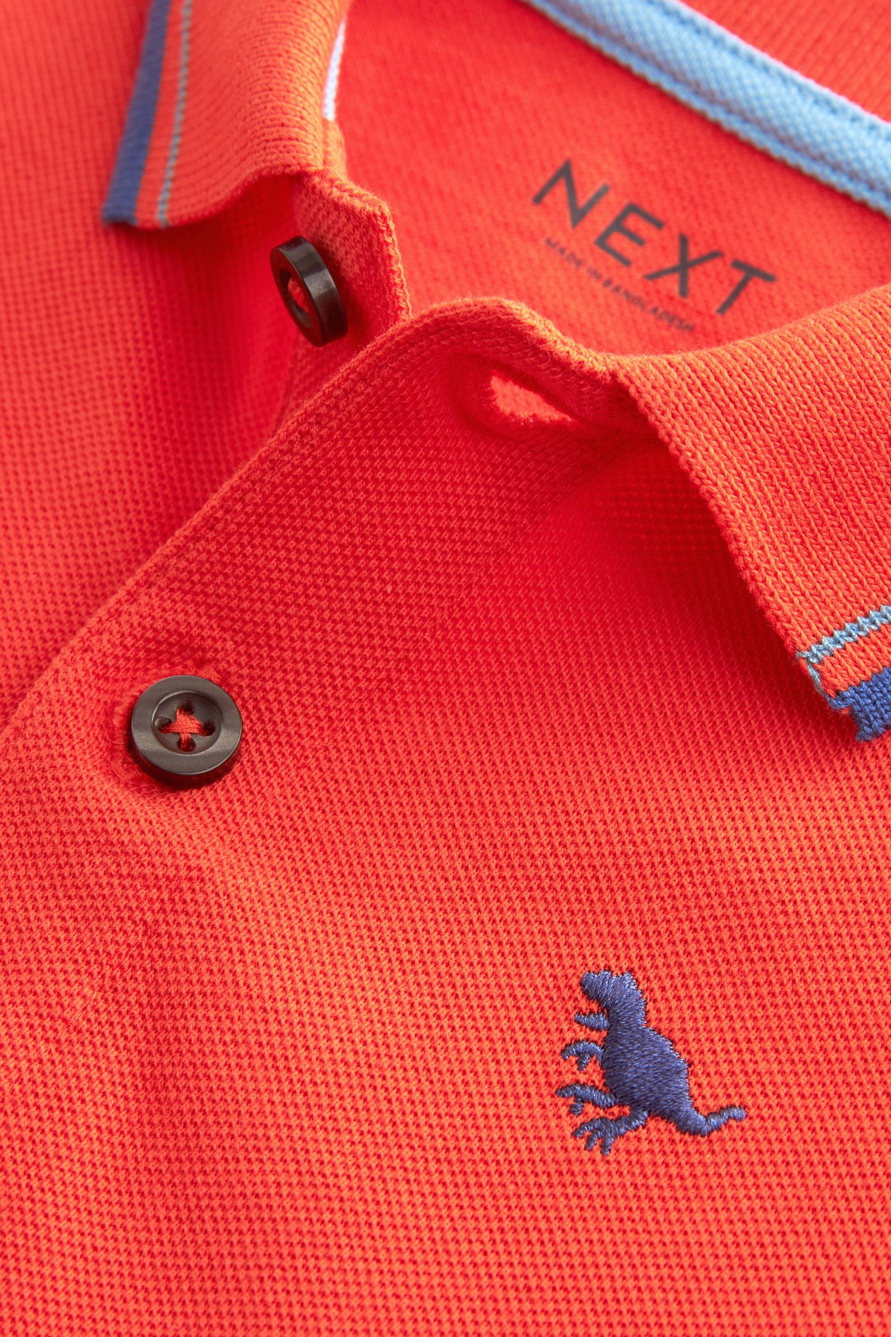 Red Short Sleeve Polo Shirt (3mths-7yrs)