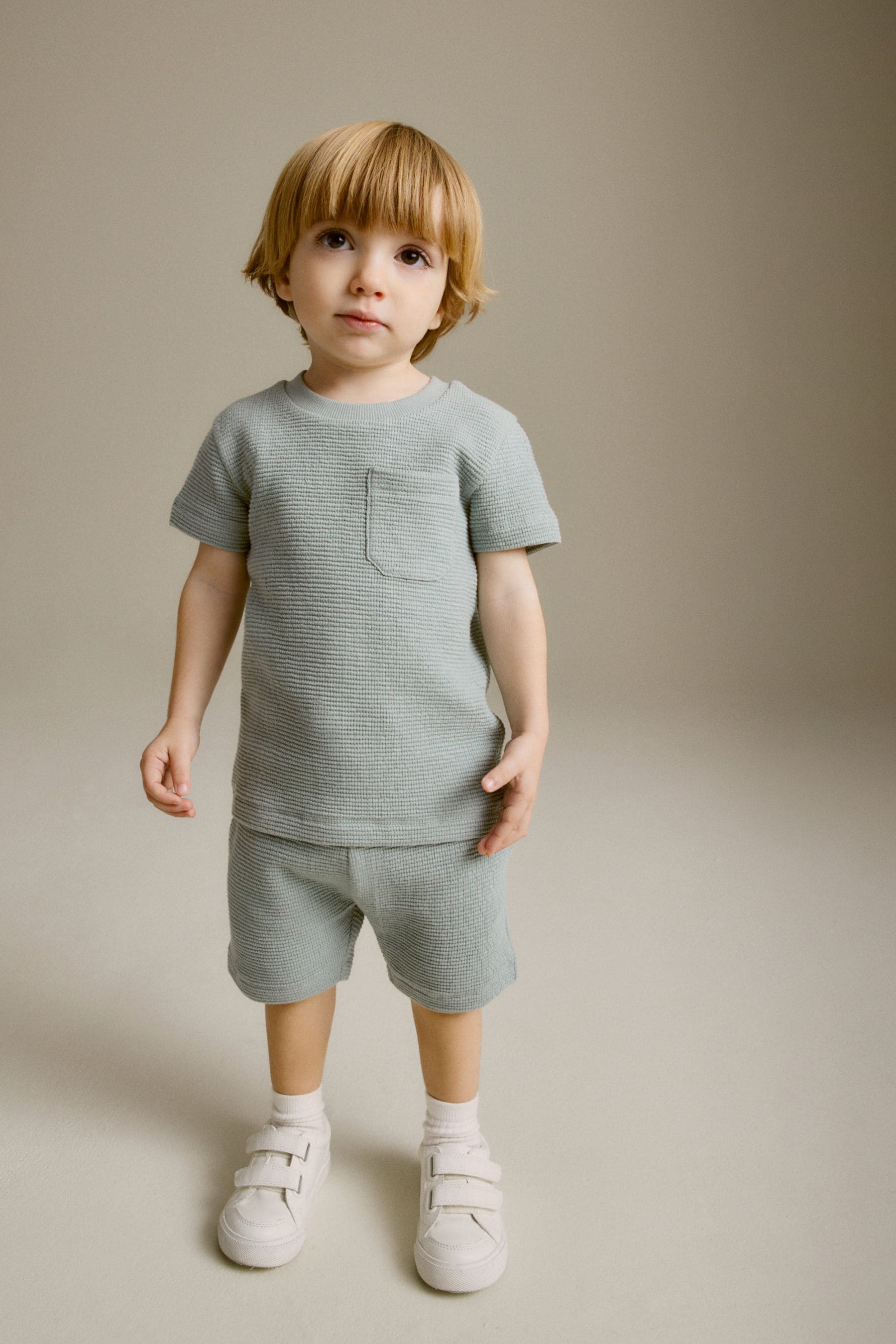 Minerals Textured Jersey Pocket T-Shirt and Shorts Set (3mths-7yrs)