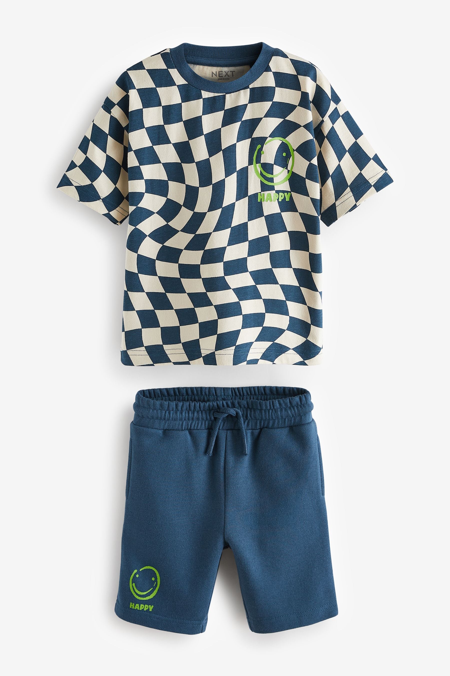 Blue T-Shirt And Shorts Set (3mths-7yrs)