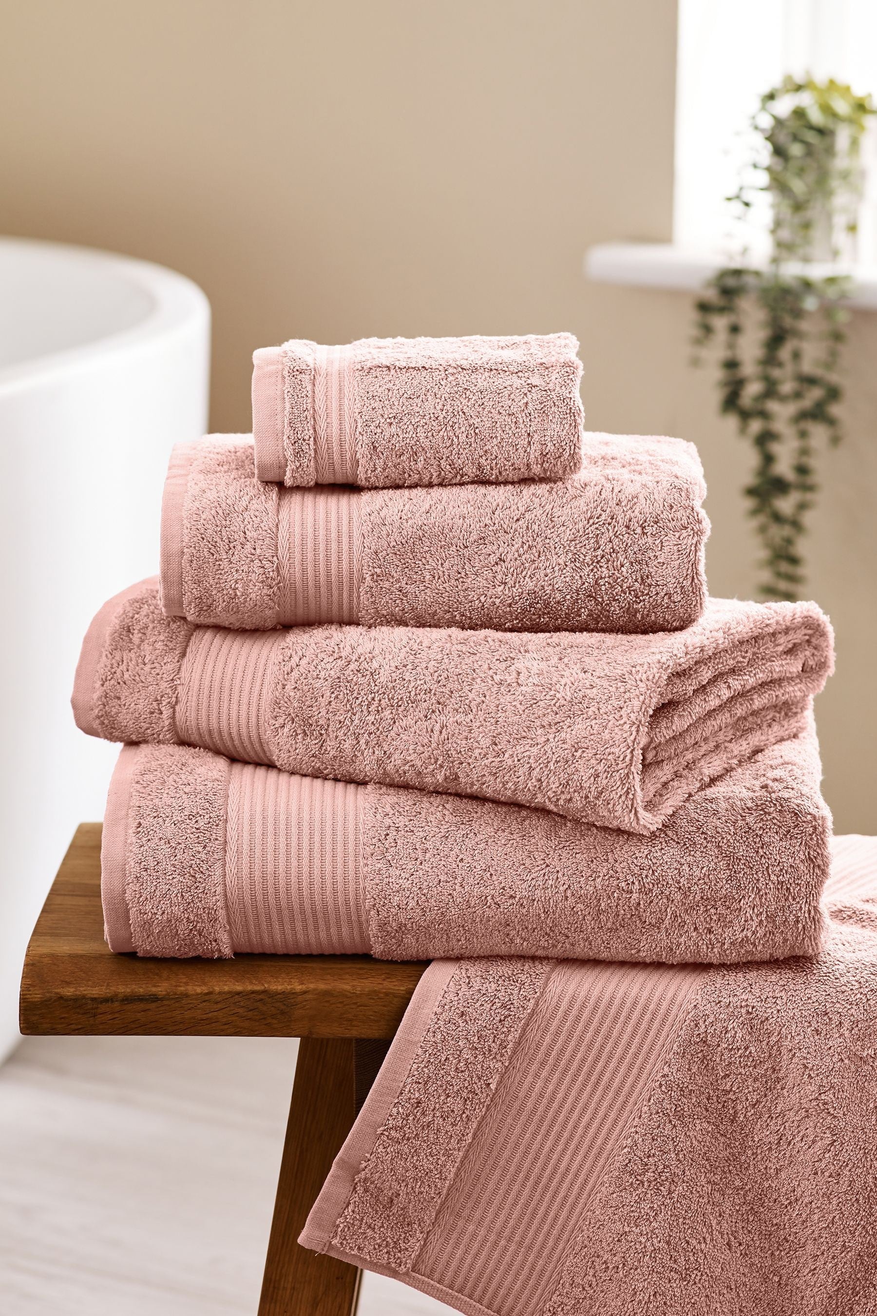 Pink Peachy Egyptian 100% Cotton Towels