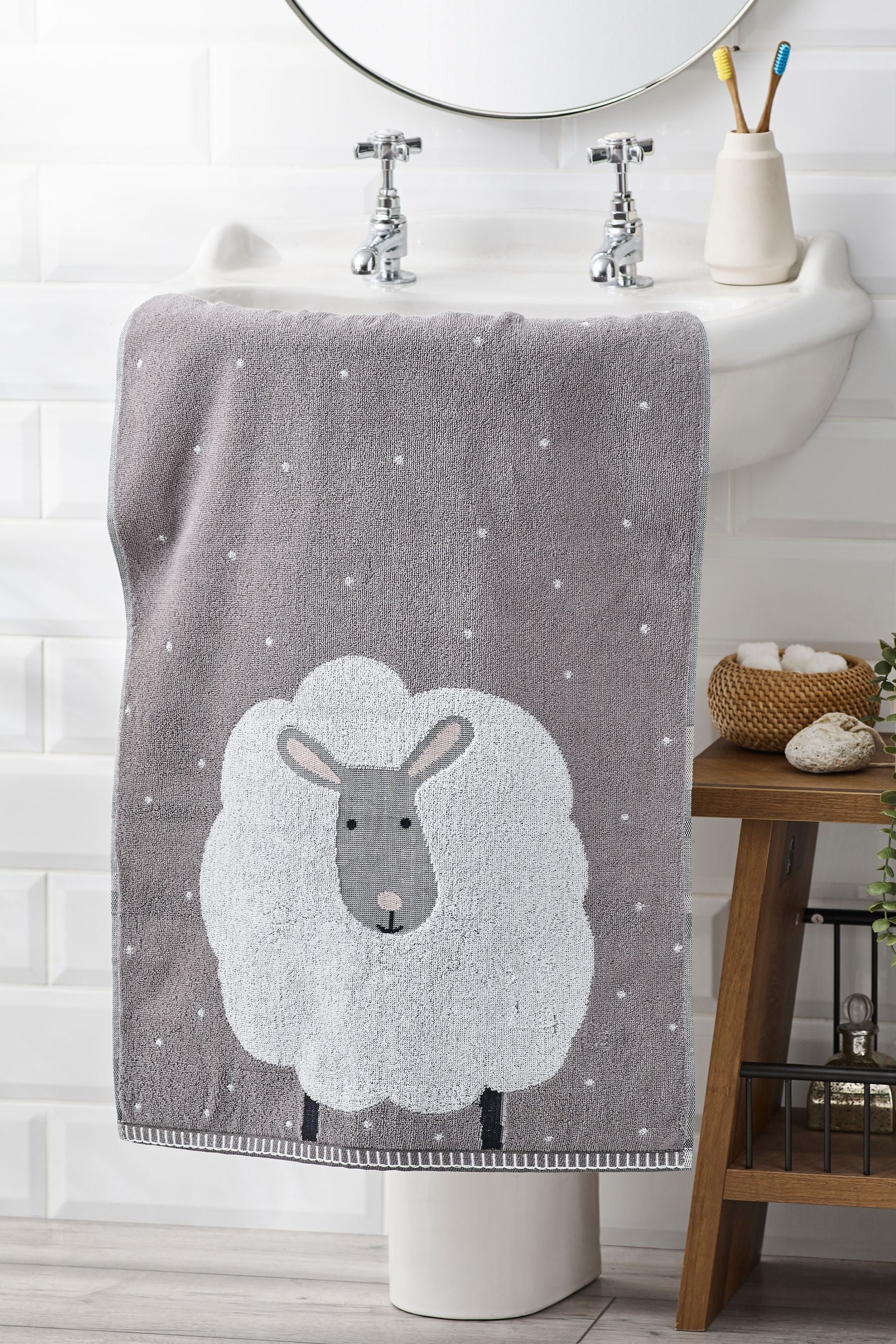 Grey Sheep 100% Cotton Towel