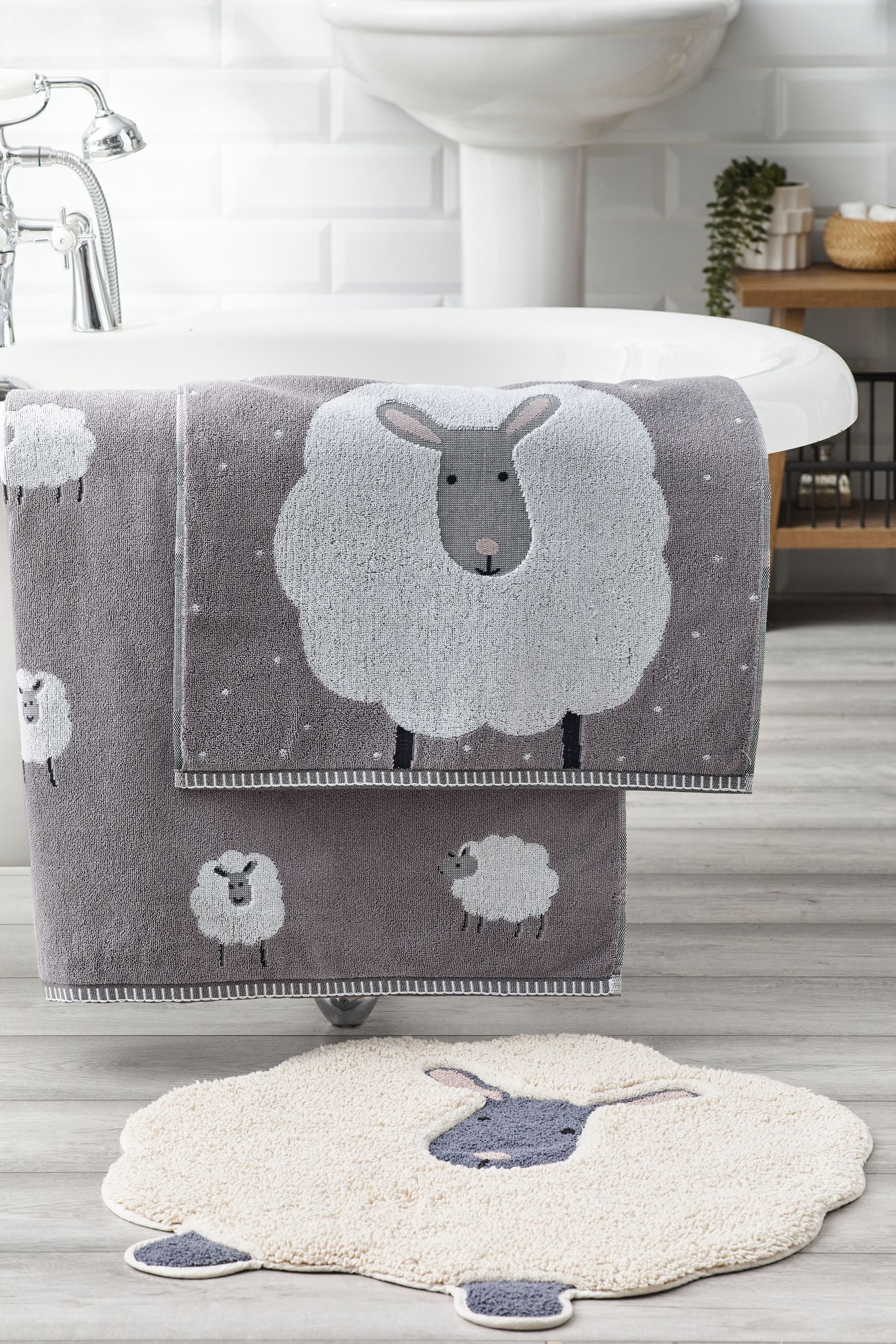 Grey Sheep 100% Cotton Towel