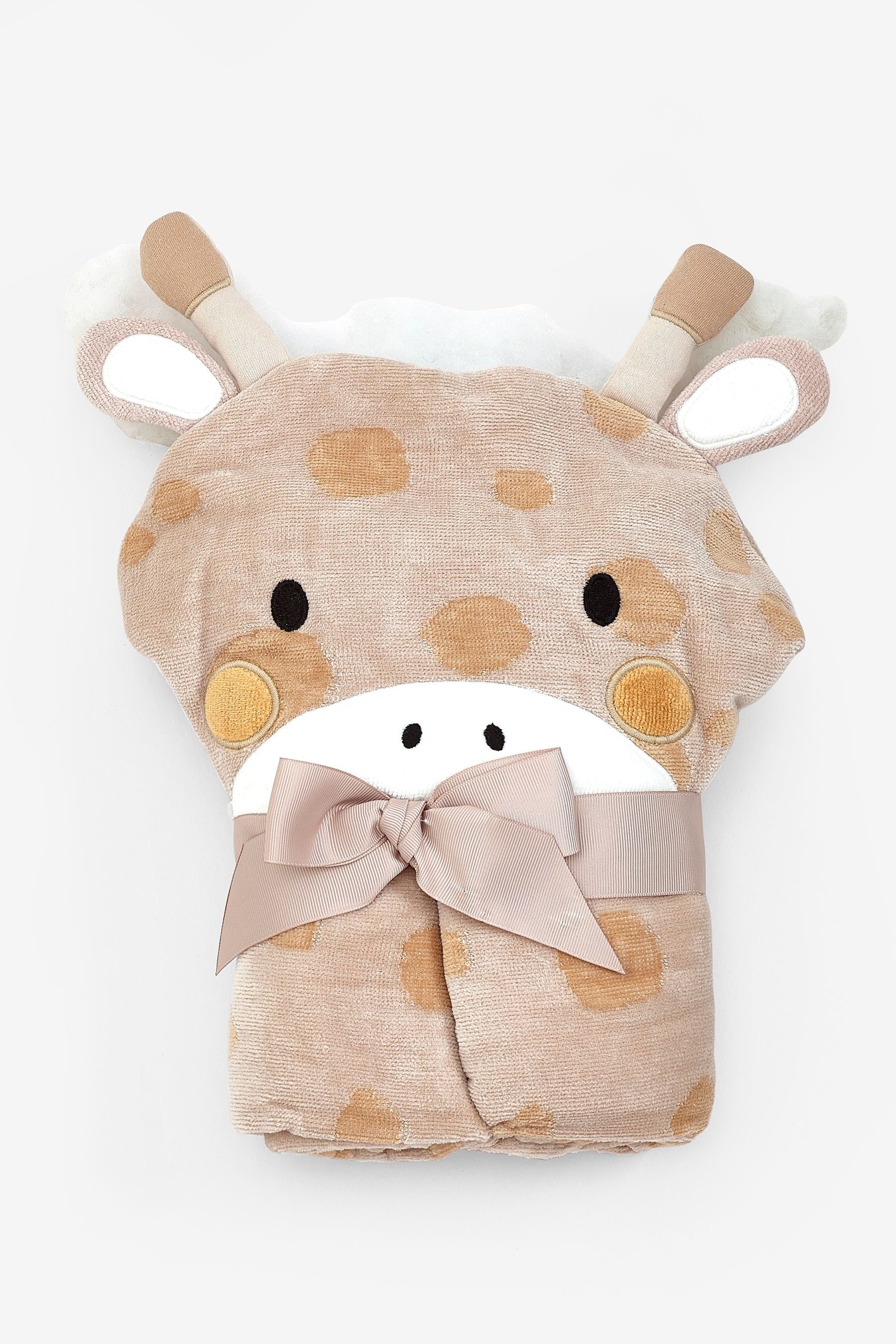 Giraffe Natural Children's Cotton Hooded Towel