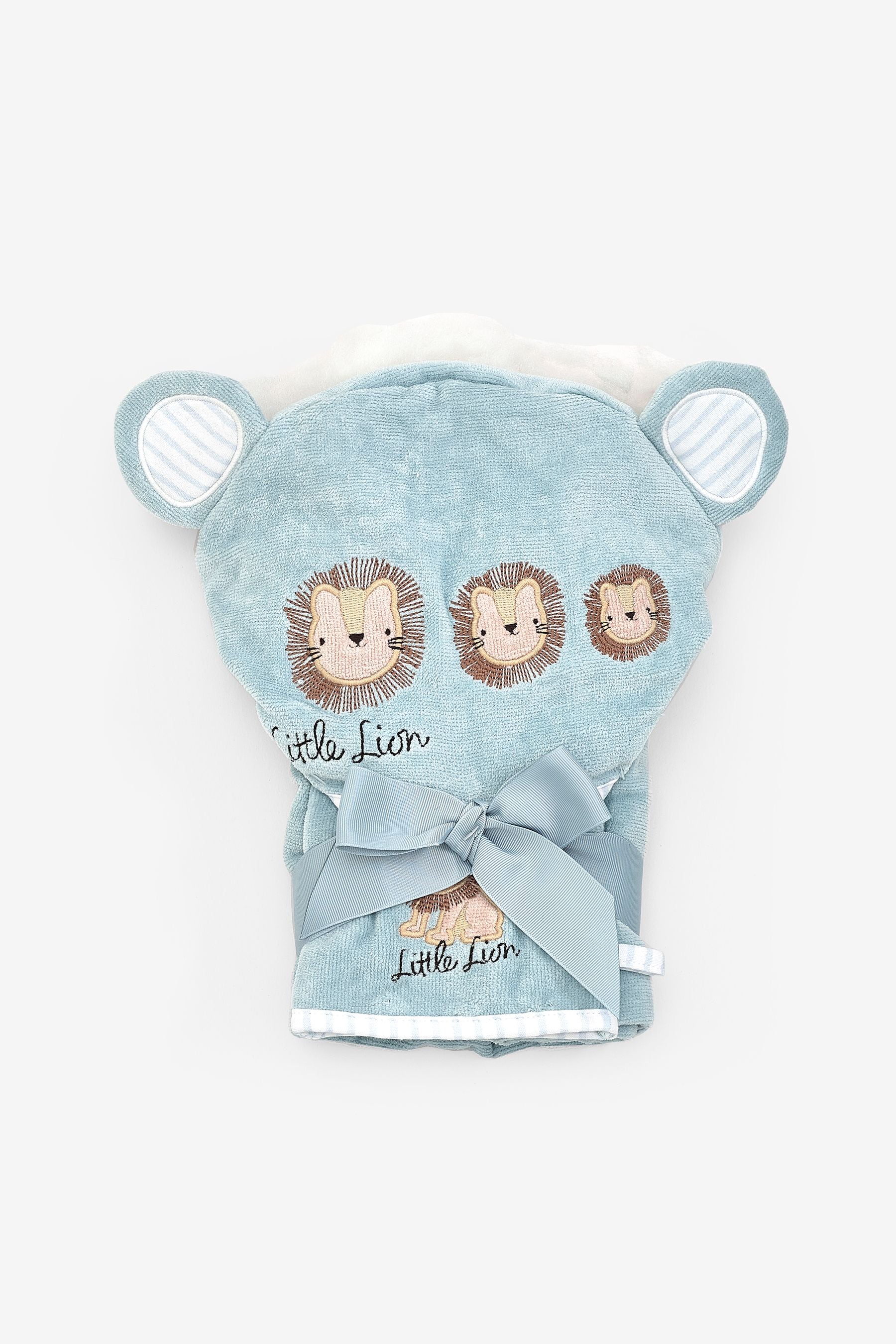 Blue Lion Newborn Cotton Hooded Baby Towel