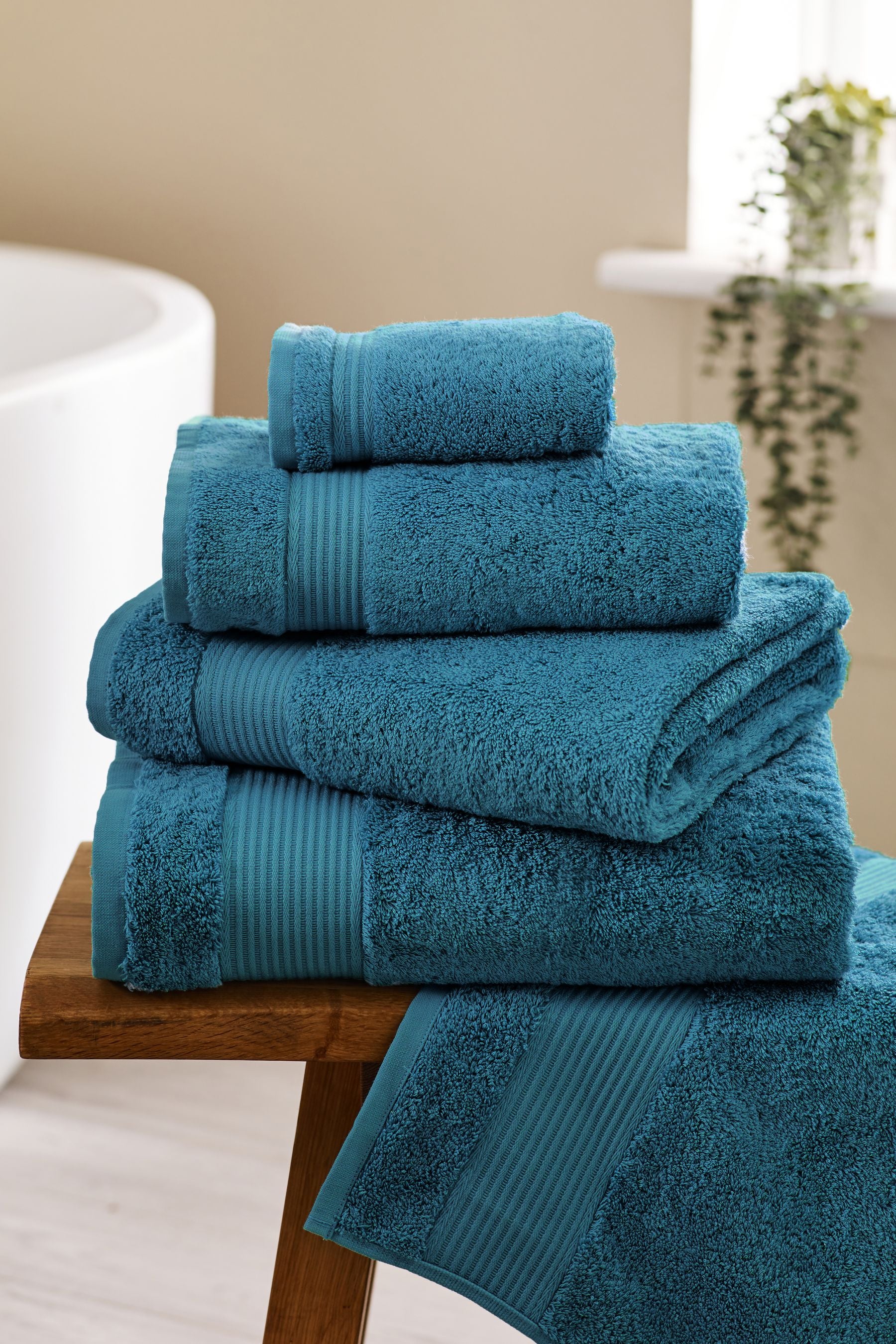 Blue Teal Light Egyptian 100% Cotton Towels