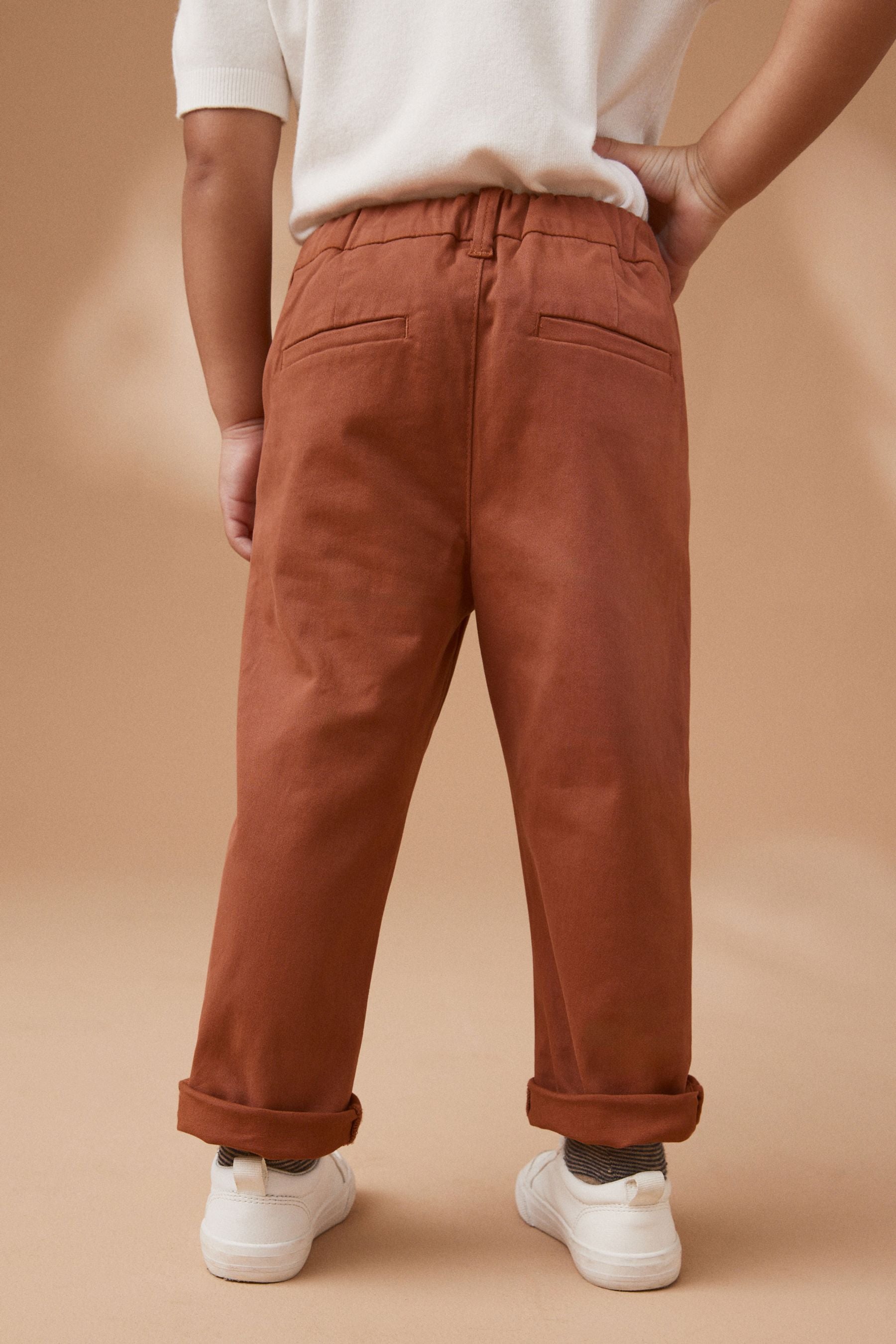 Rust Stretch Chinos Trousers (3mths-7yrs)