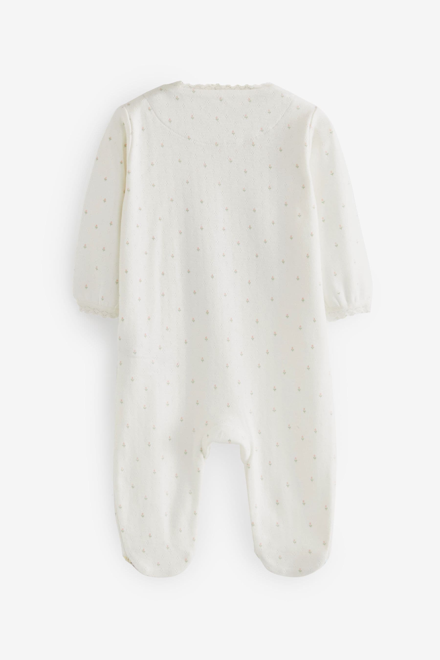 Ecru Butterfly Daddy 100% Cotton Family Sleepsuit (0-2yrs)