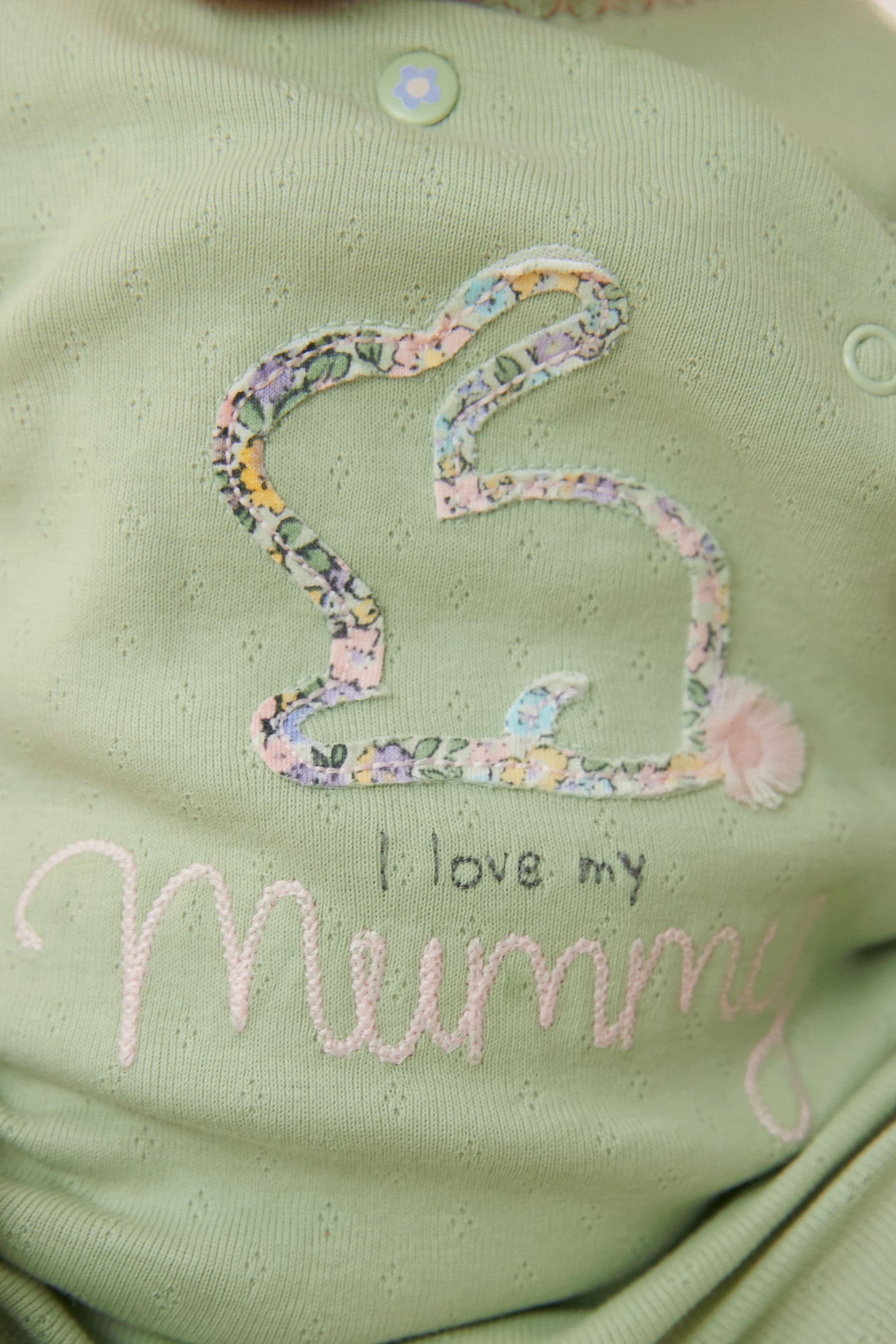 Sage Green Mummy 100% Cotton Family Sleepsuit (0-2yrs)