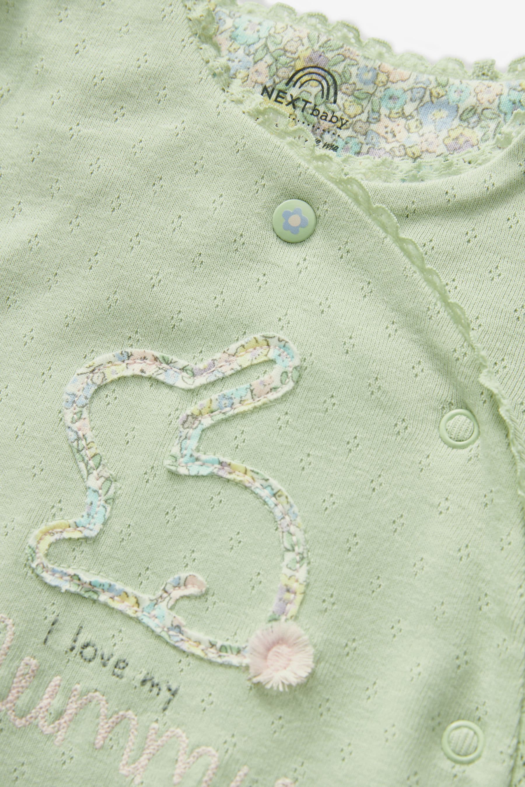 Sage Green Mummy 100% Cotton Family Sleepsuit (0-2yrs)