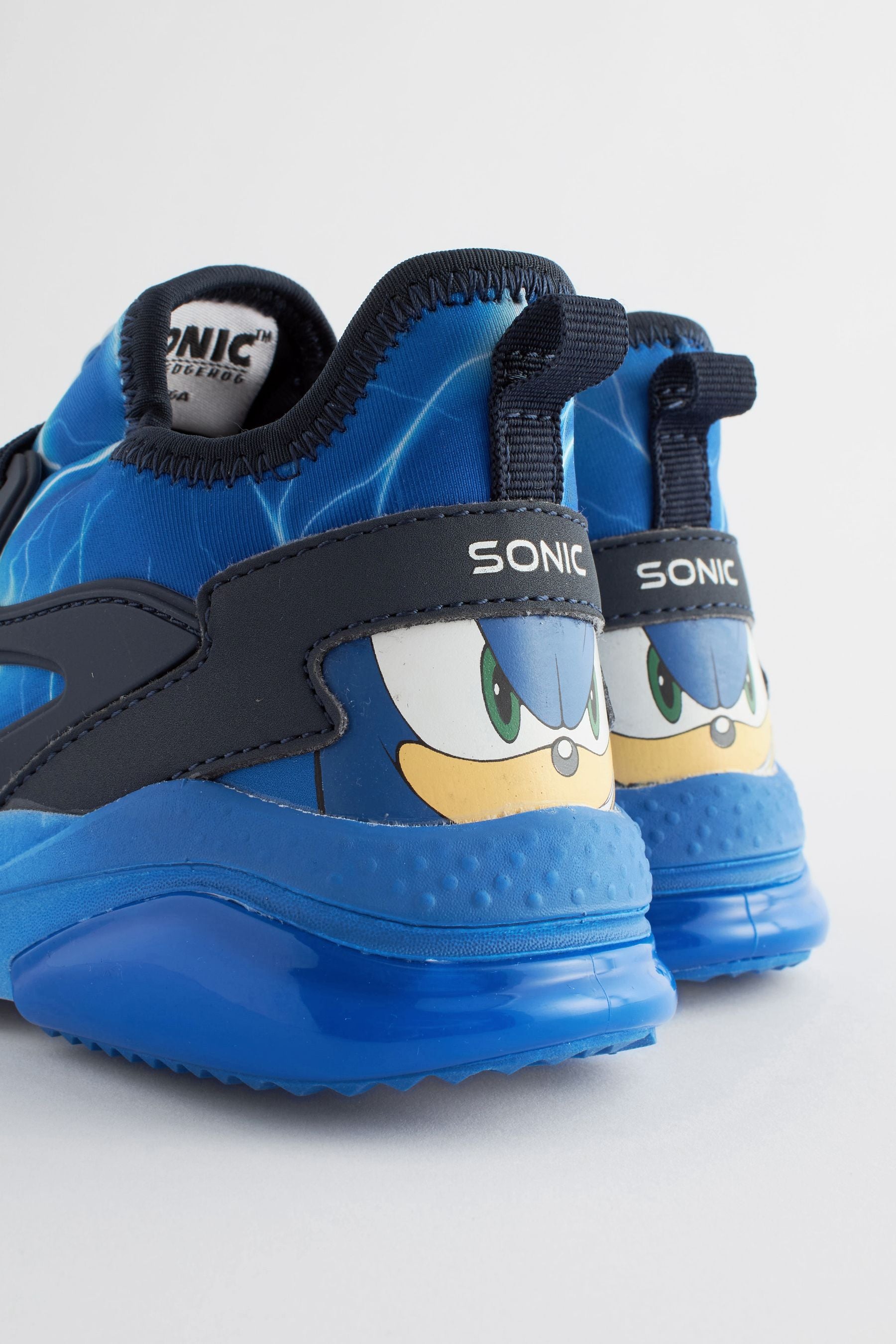 Blue Sonic Elastic Lace Trainers