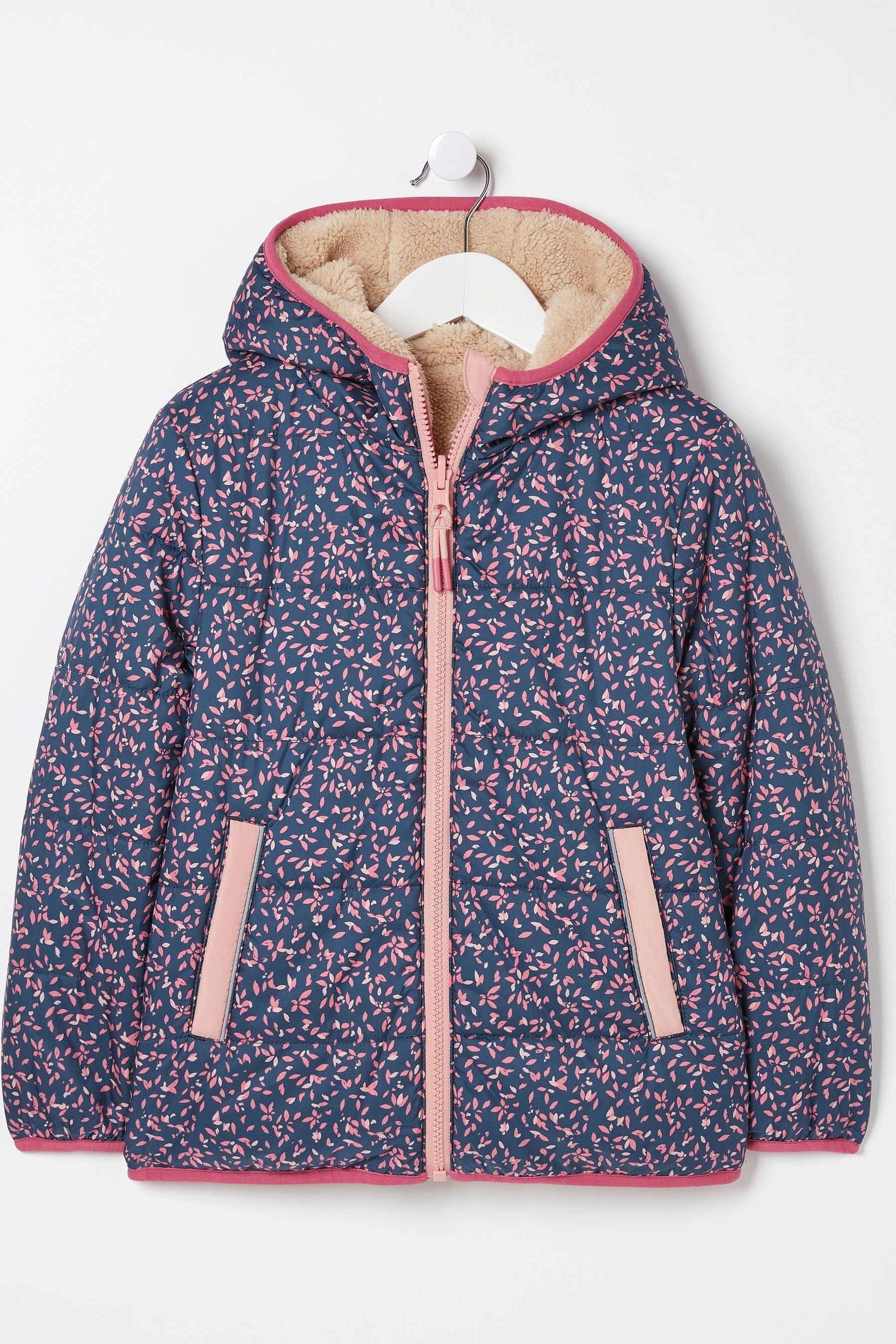 FatFace Natural Reversible Printed Jacket