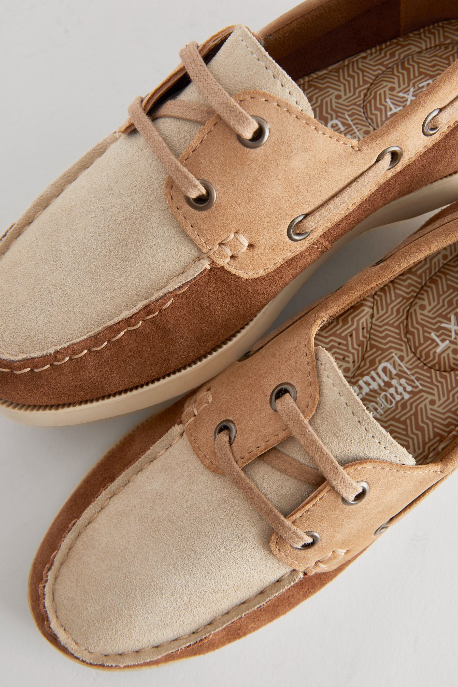 Neutral Leather Boat Shoes