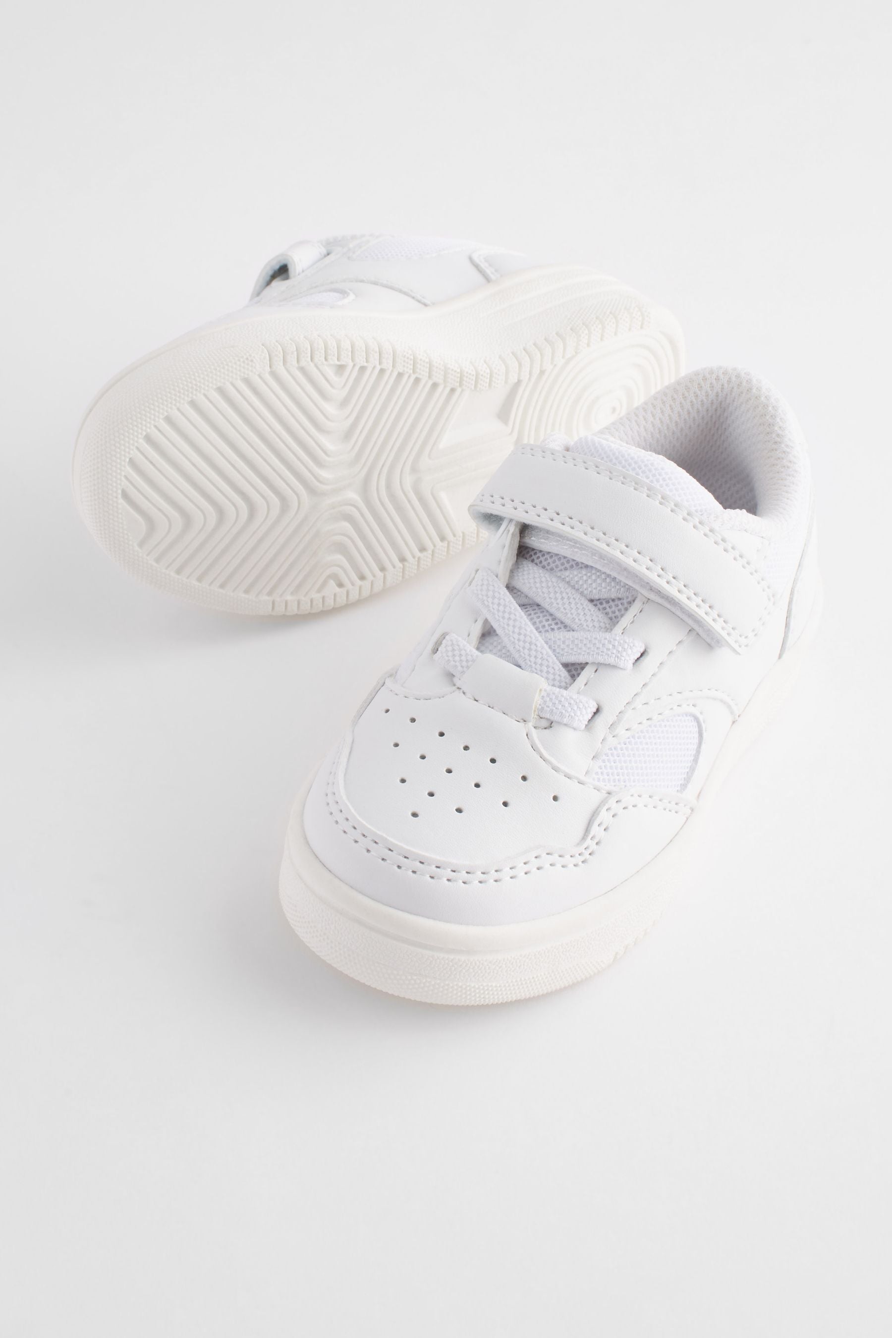 White One Strap Skate Trainers