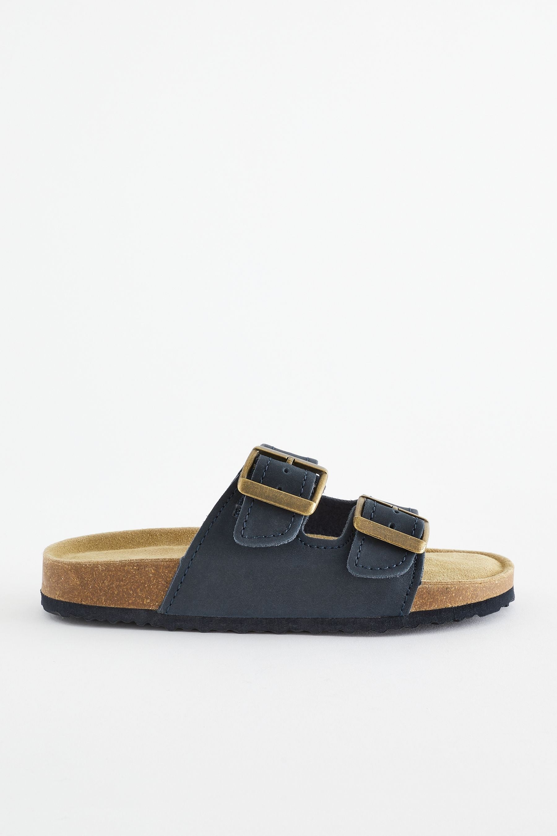 Navy Slip-On Corkbed Sandals