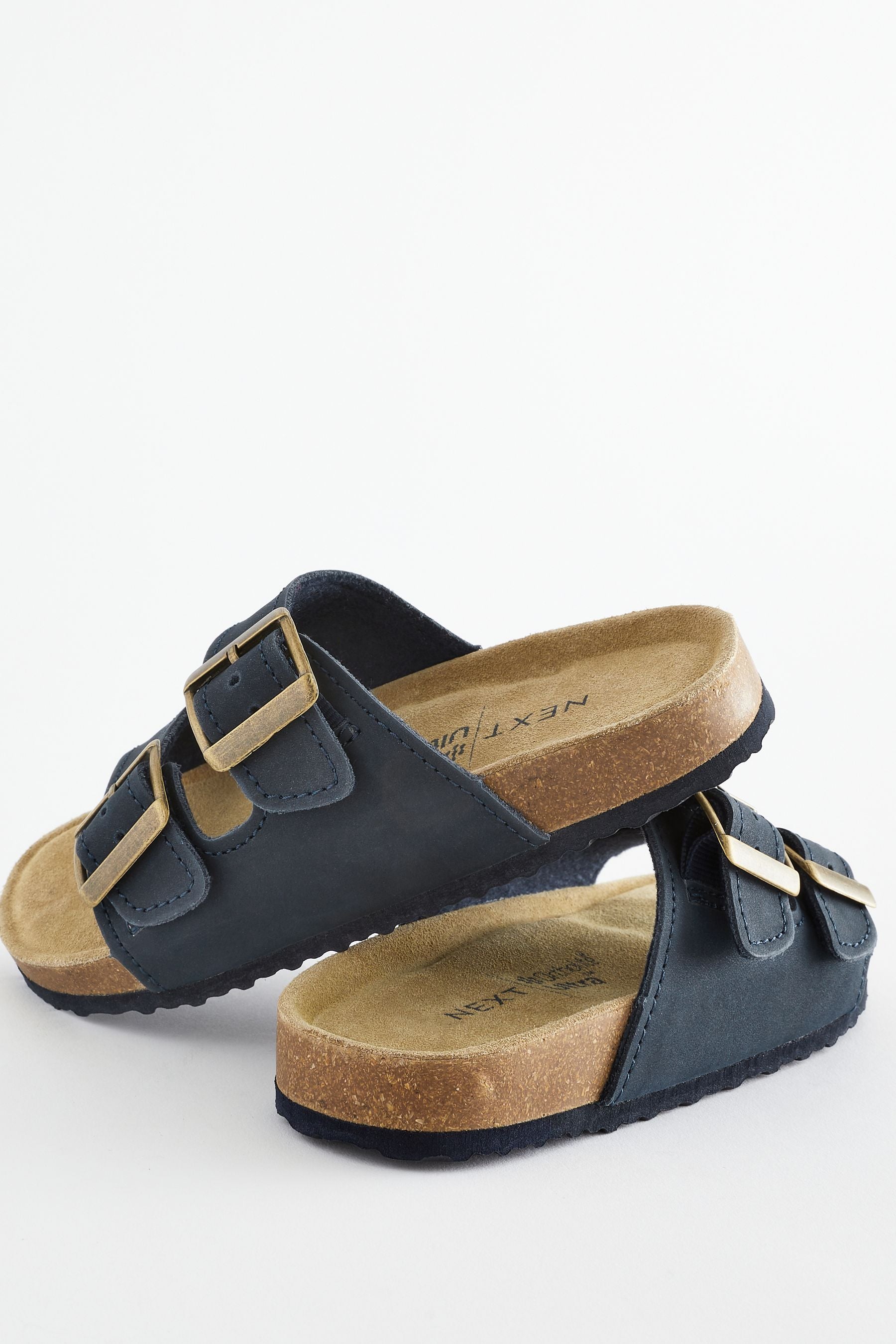 Navy Slip-On Corkbed Sandals