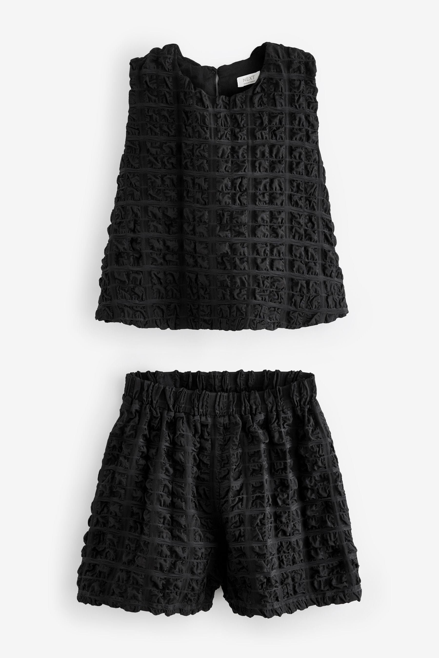 Black Textured Co-ord Set (3-16yrs)