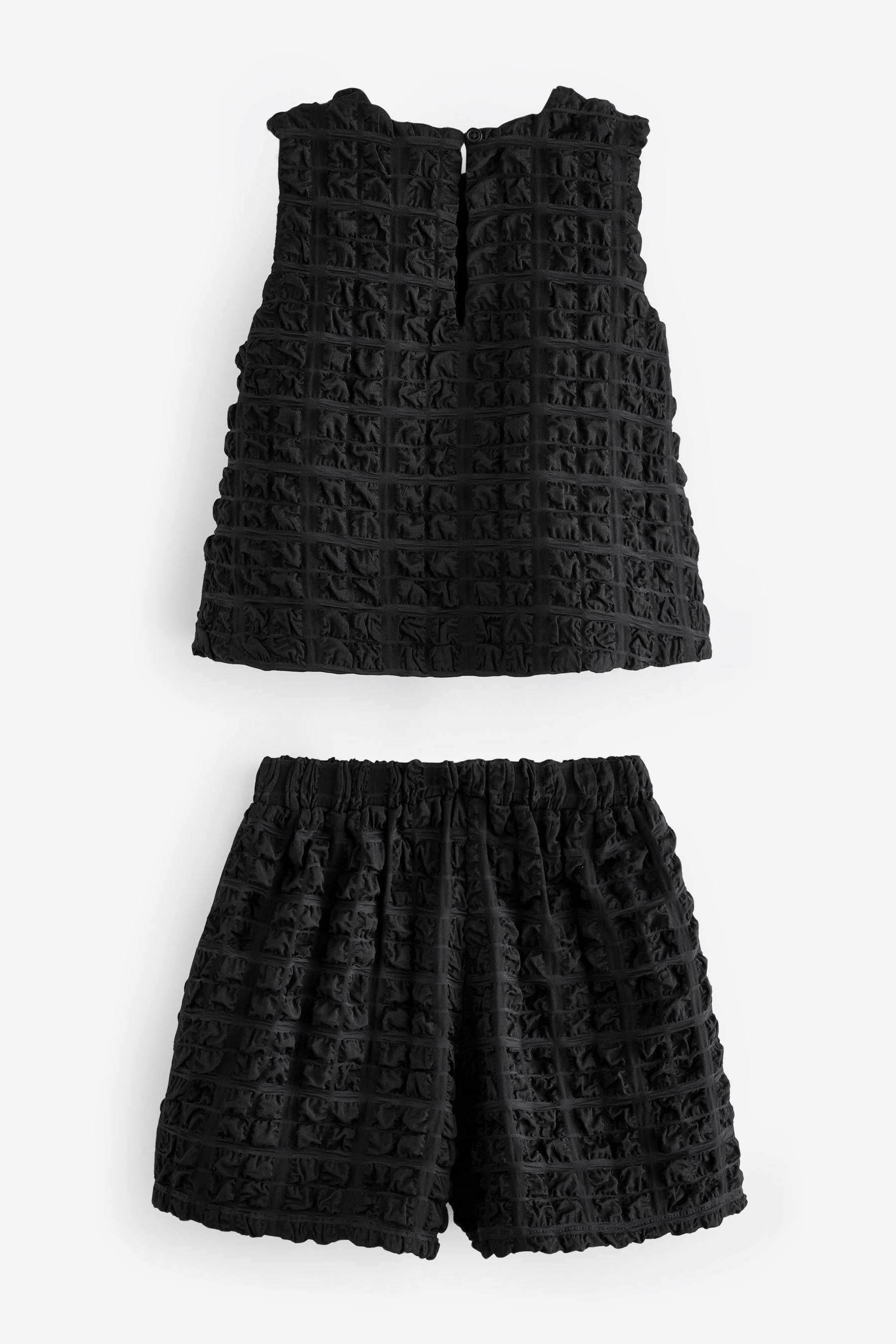 Black Textured Co-ord Set (3-16yrs)