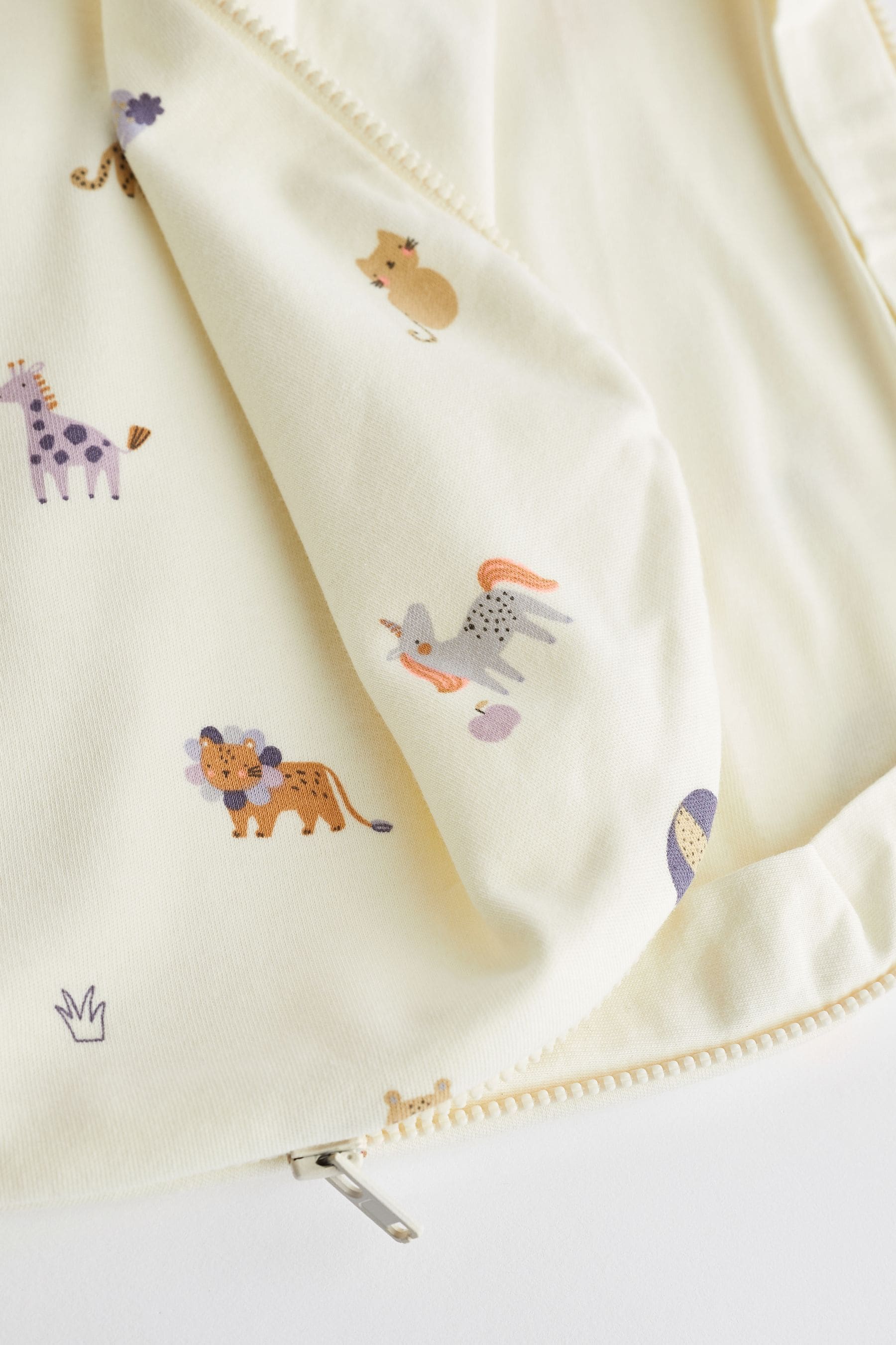 Beige Mini Unicorn 1 Tog  Baby 100% Cotton Sleep Bag