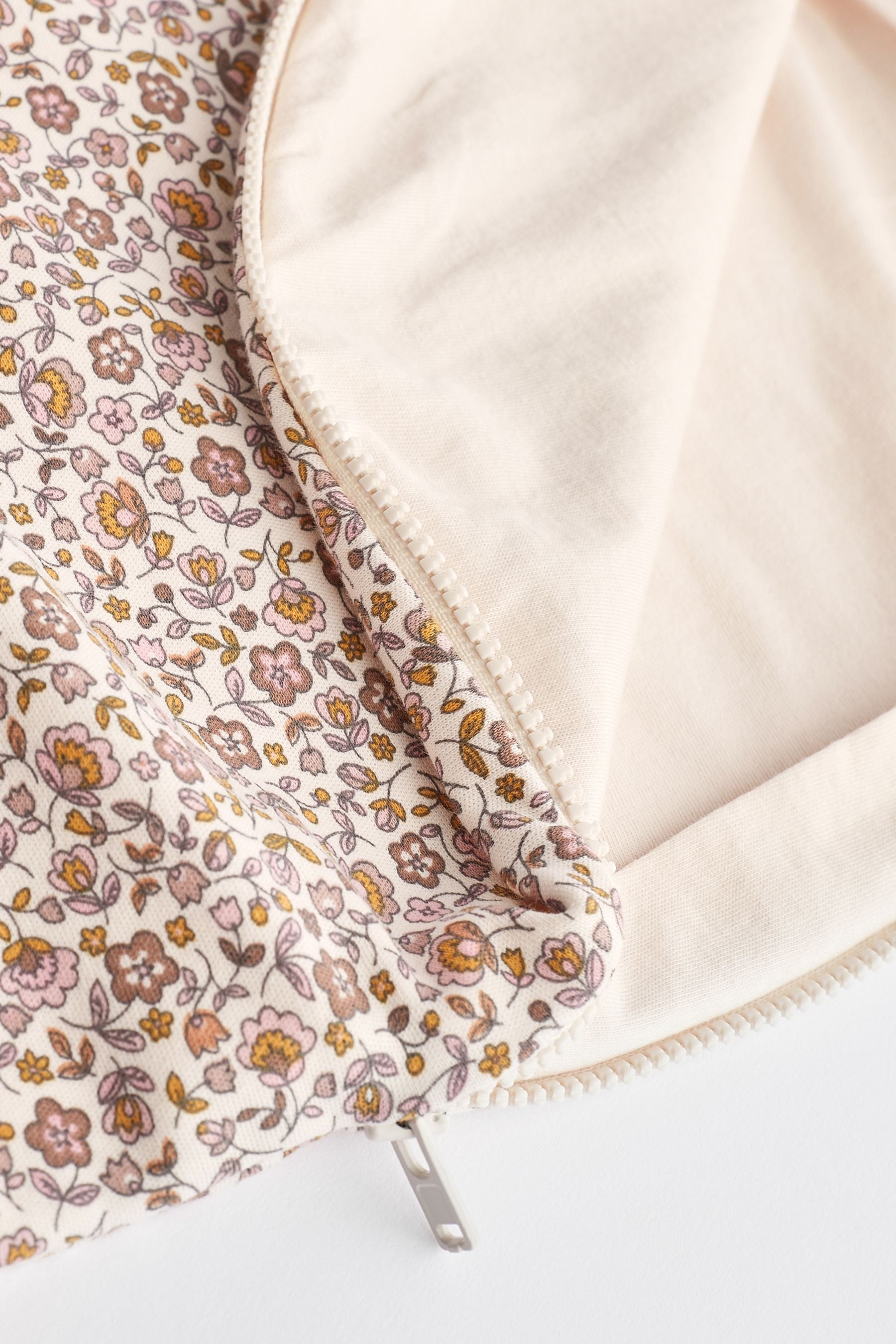 Rust Brown Floral 1 Tog  Baby 100% Cotton Sleep Bag