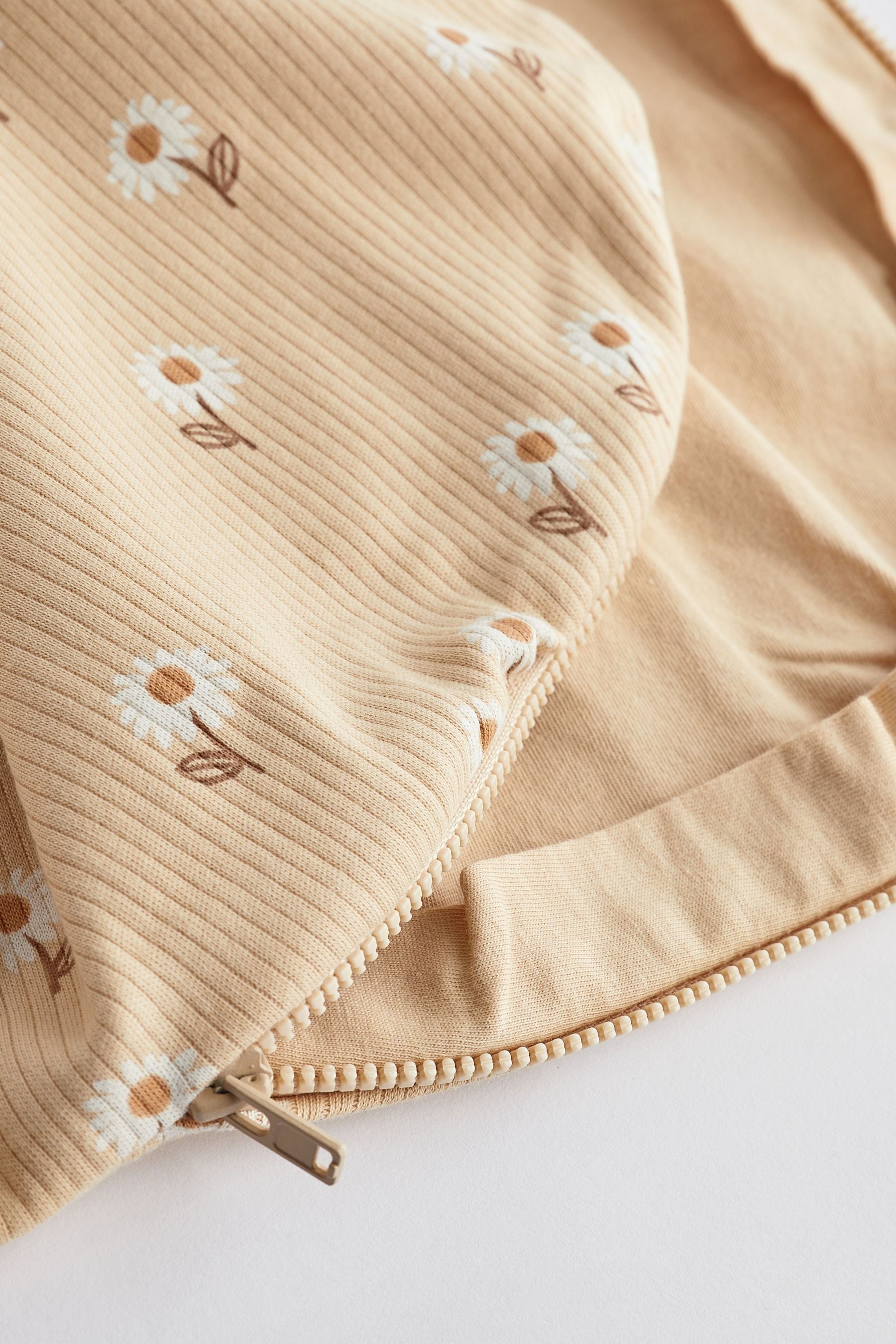 Ochre Yellow Daisy 1 Tog  Baby 100% Cotton Sleep Bag