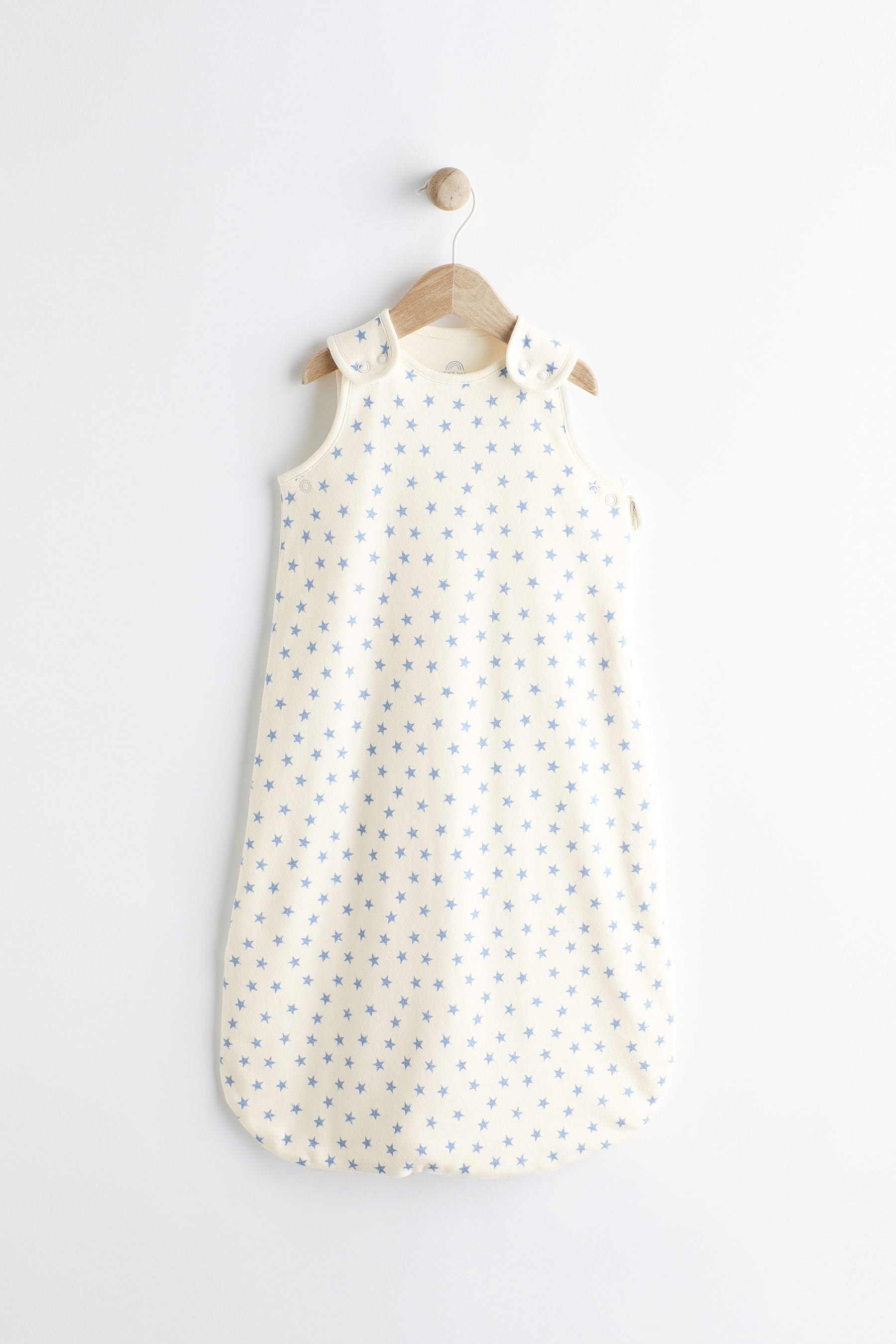 Blue Mini Star 0.5 Tog Baby 100% Cotton Sleep Bag