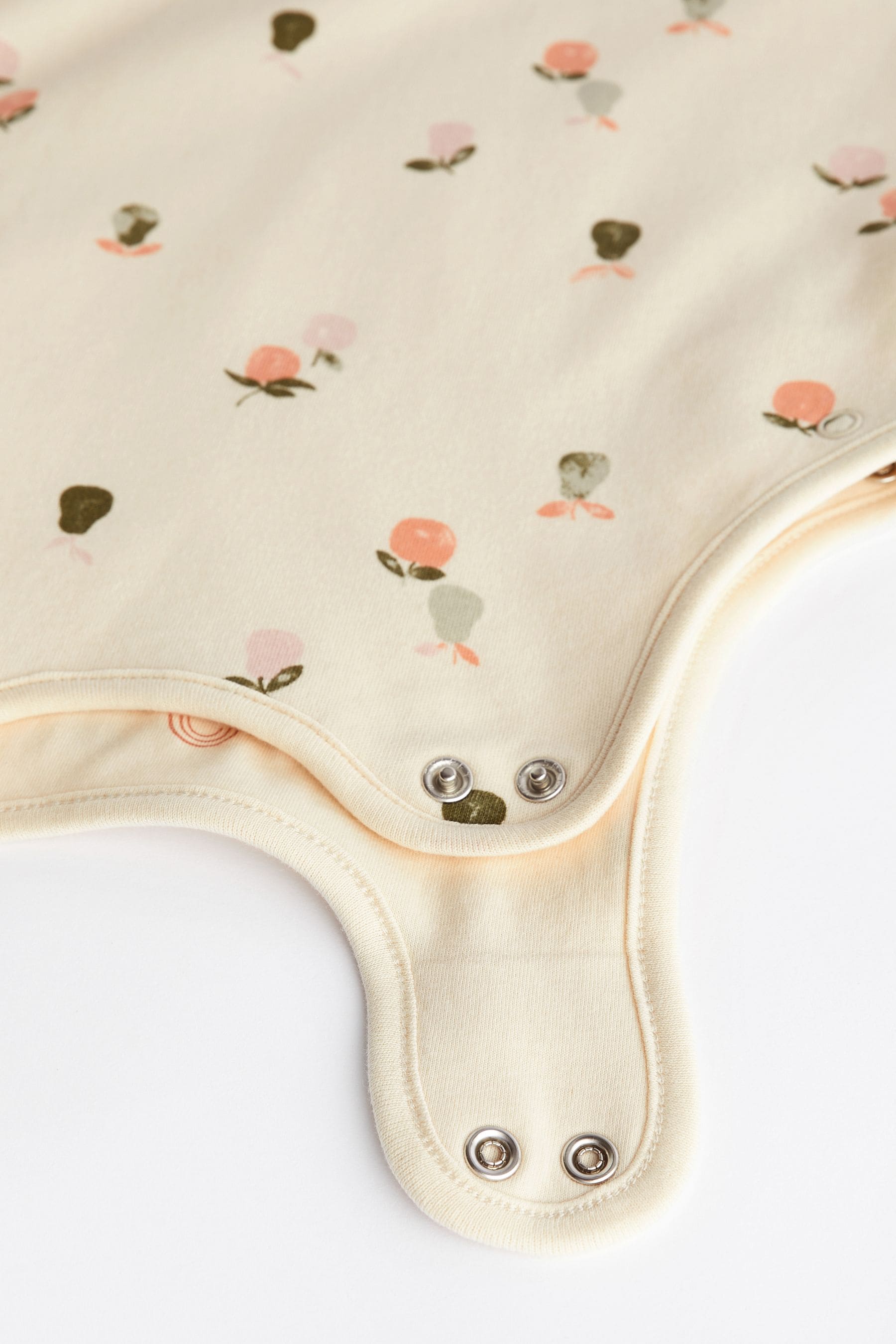 Beige Fruit Print 1 Tog  Baby 100% Cotton Sleep Bag