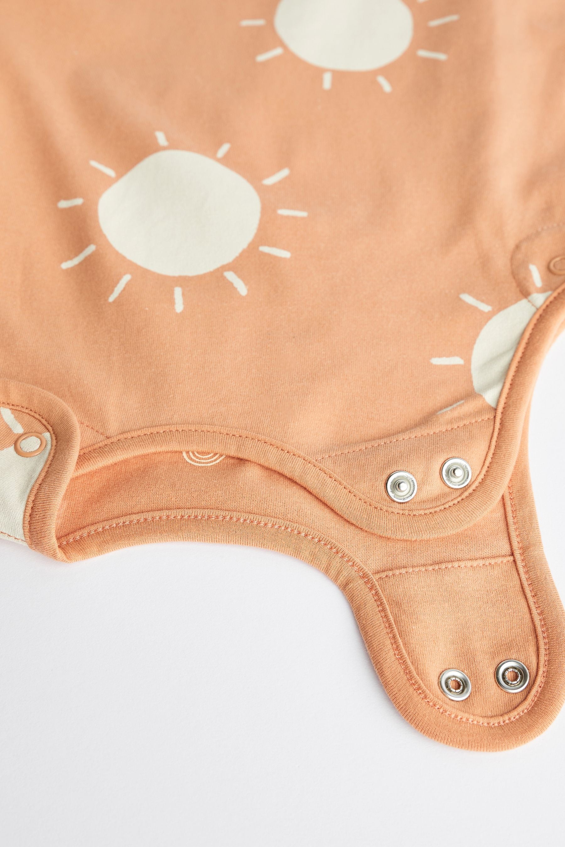 Rust Orange Sun 0.5 Tog Baby 100% Cotton Sleep Bag