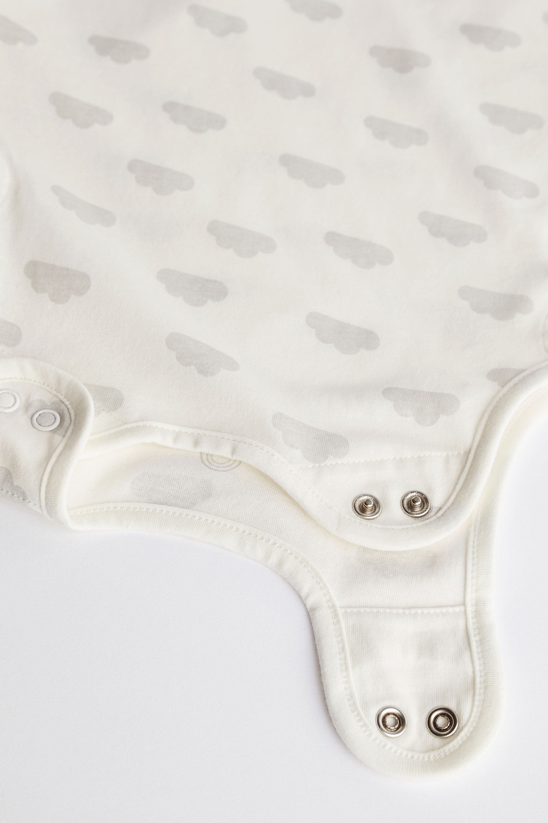 Grey Cloud Print 0.5 Tog Baby 100% Cotton Sleep Bag