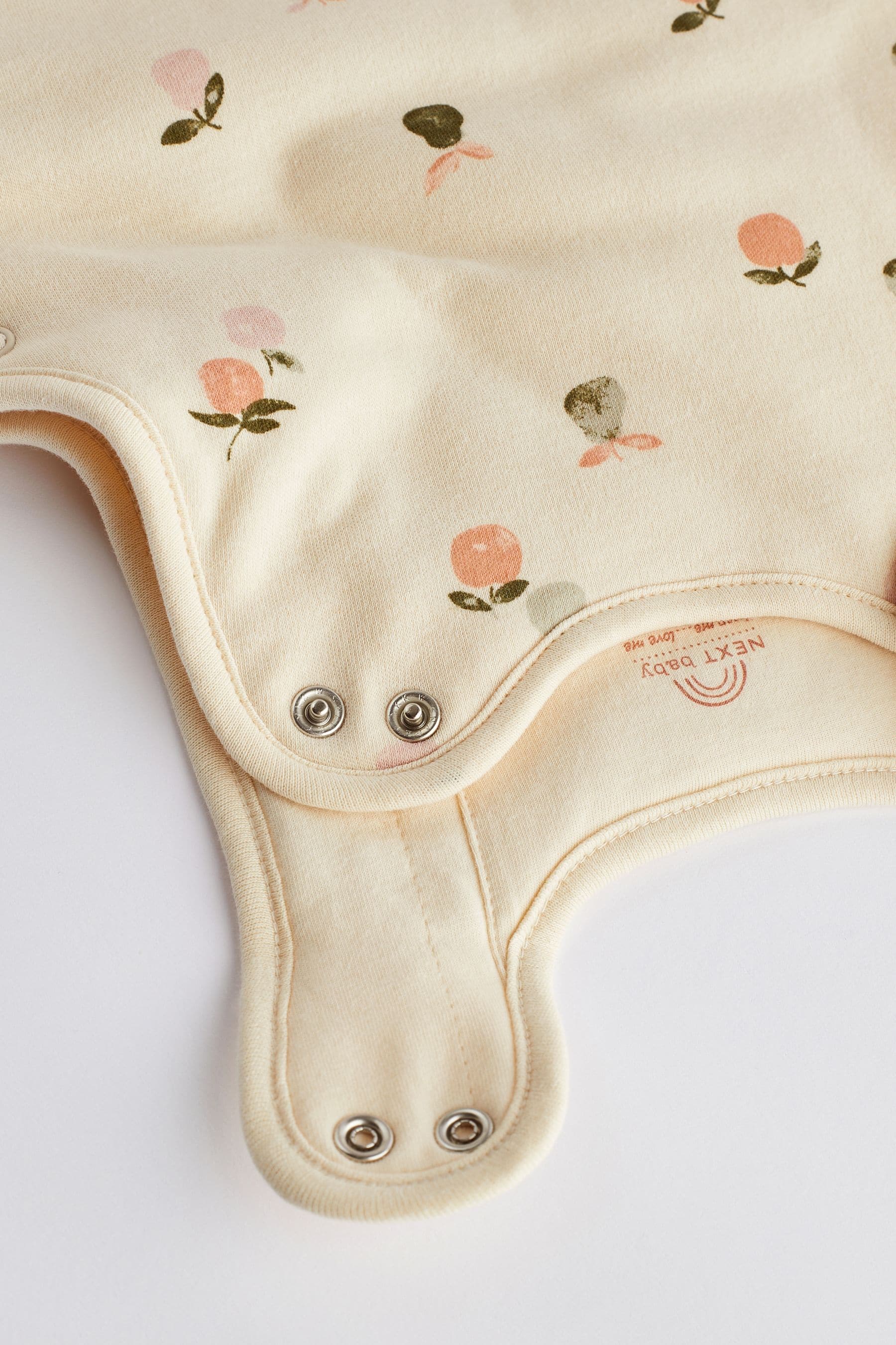 Beige Fruit Print 2.5 Tog Baby 100% Cotton Sleep Bag