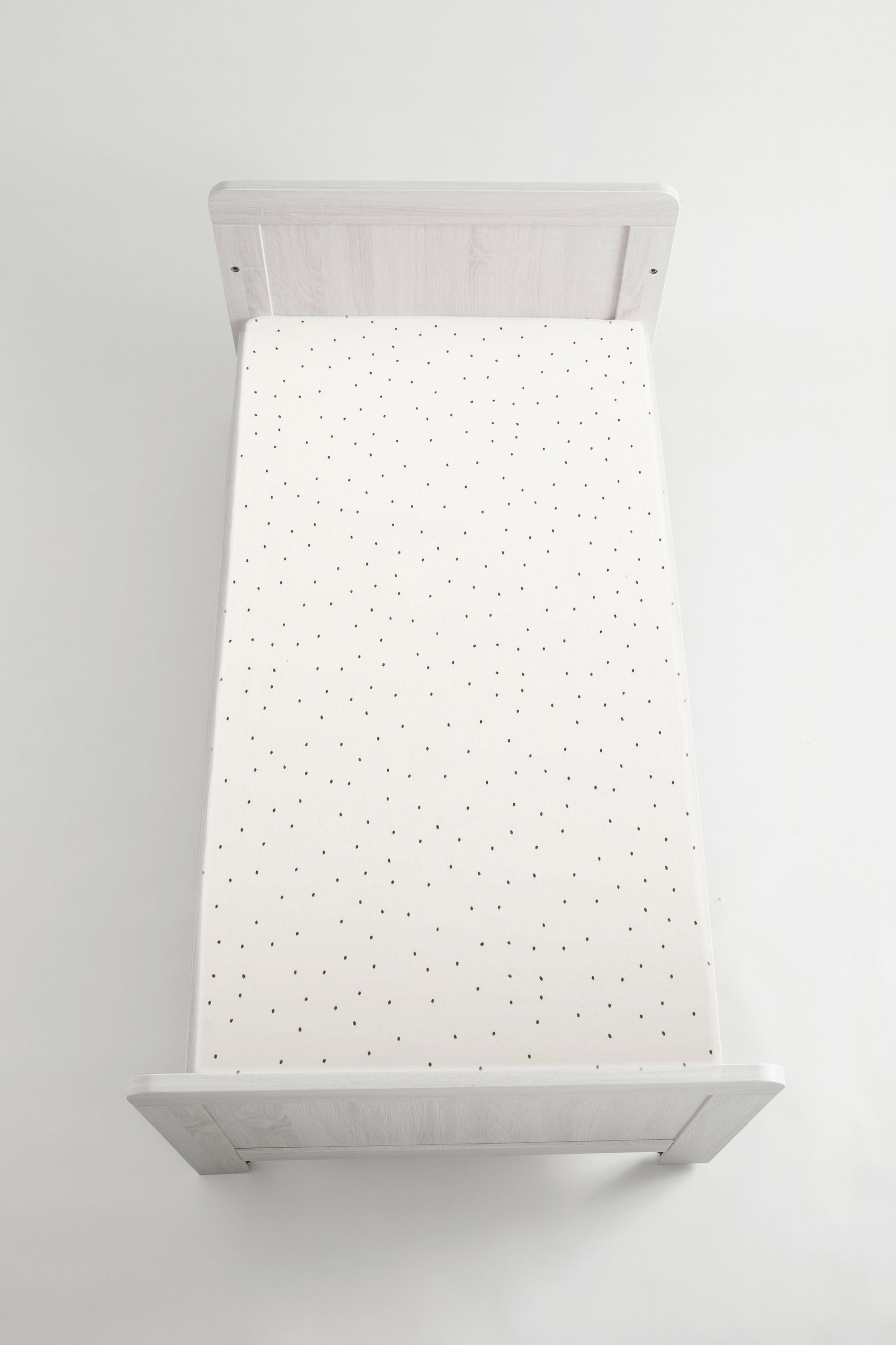 White/Grey Speckle 2 Pack Baby 100% Cotton Jersey Fitted Sheets