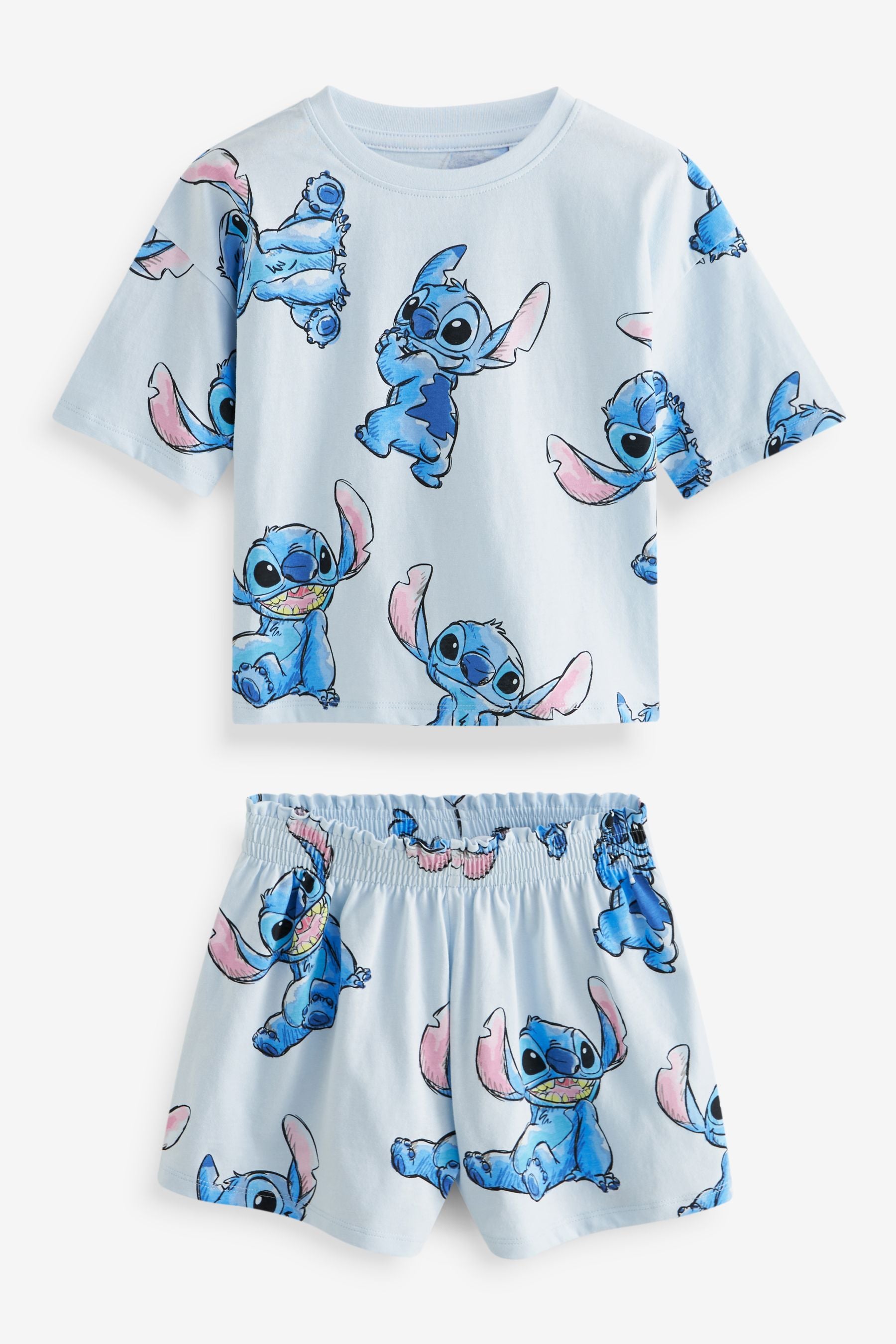 Blue Stitch License Short Pyjamas (2-16yrs)