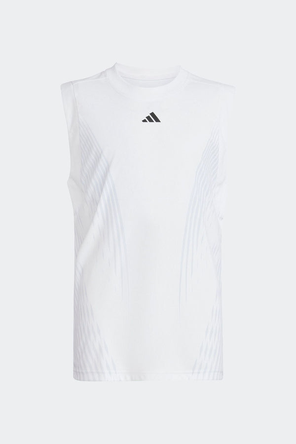 White adidas Tennis Girls Pro Tank