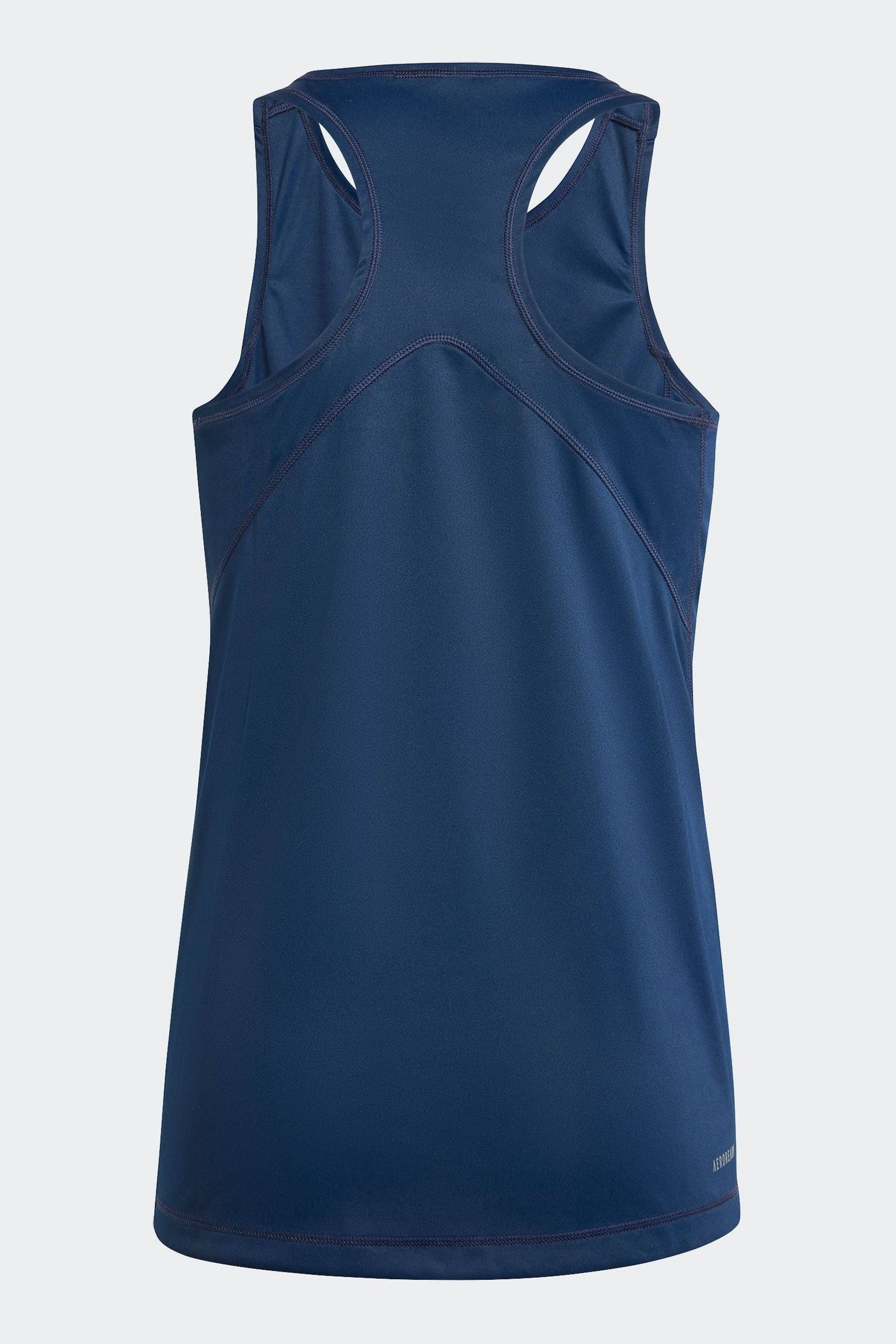 adidas Navy Tennis Club Vest Top