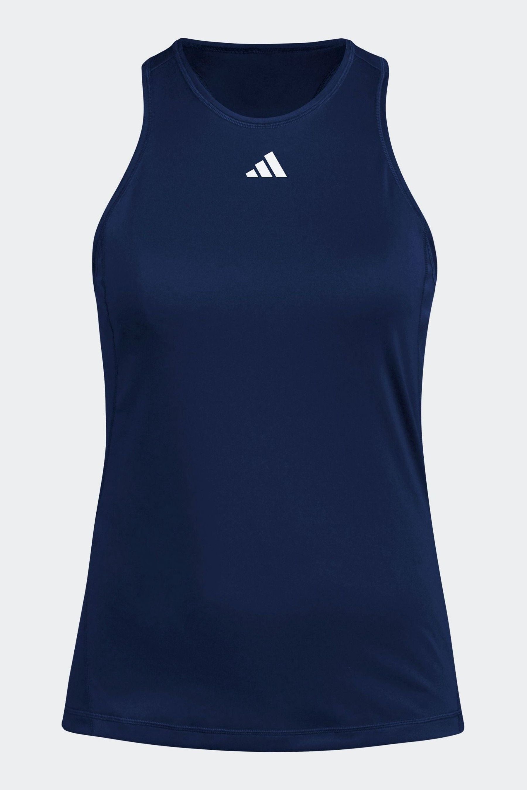 adidas Navy Tennis Club Vest Top