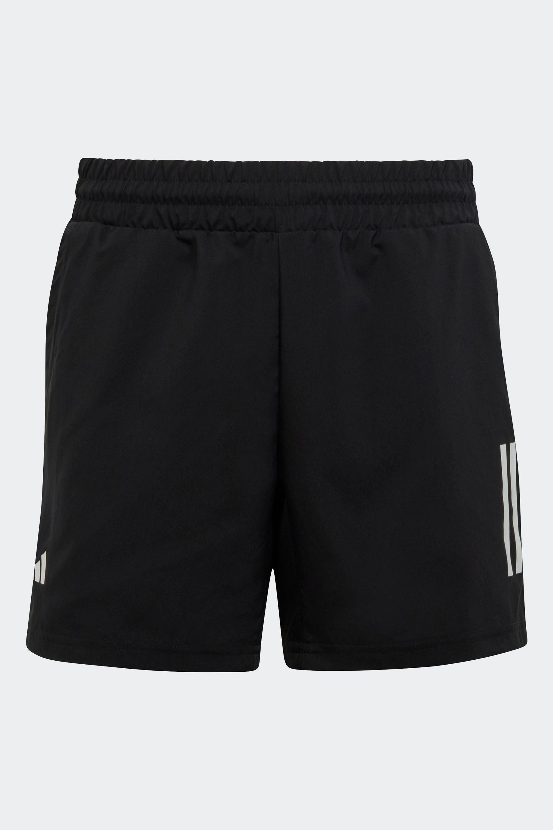 adidas Black Club 3 Stripe Shorts