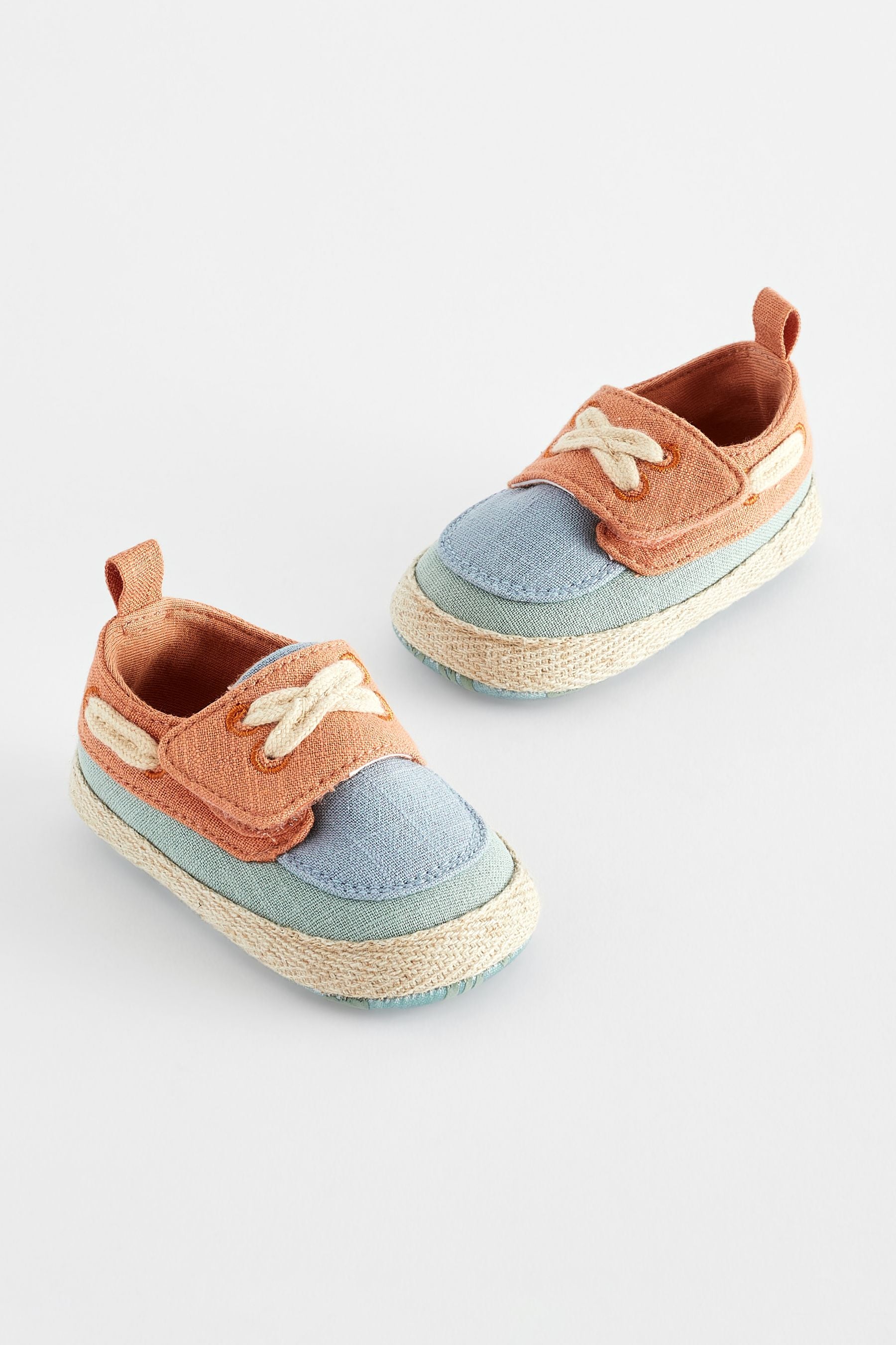 Bright Colourblock Baby Boat Shoes (0-24mths)