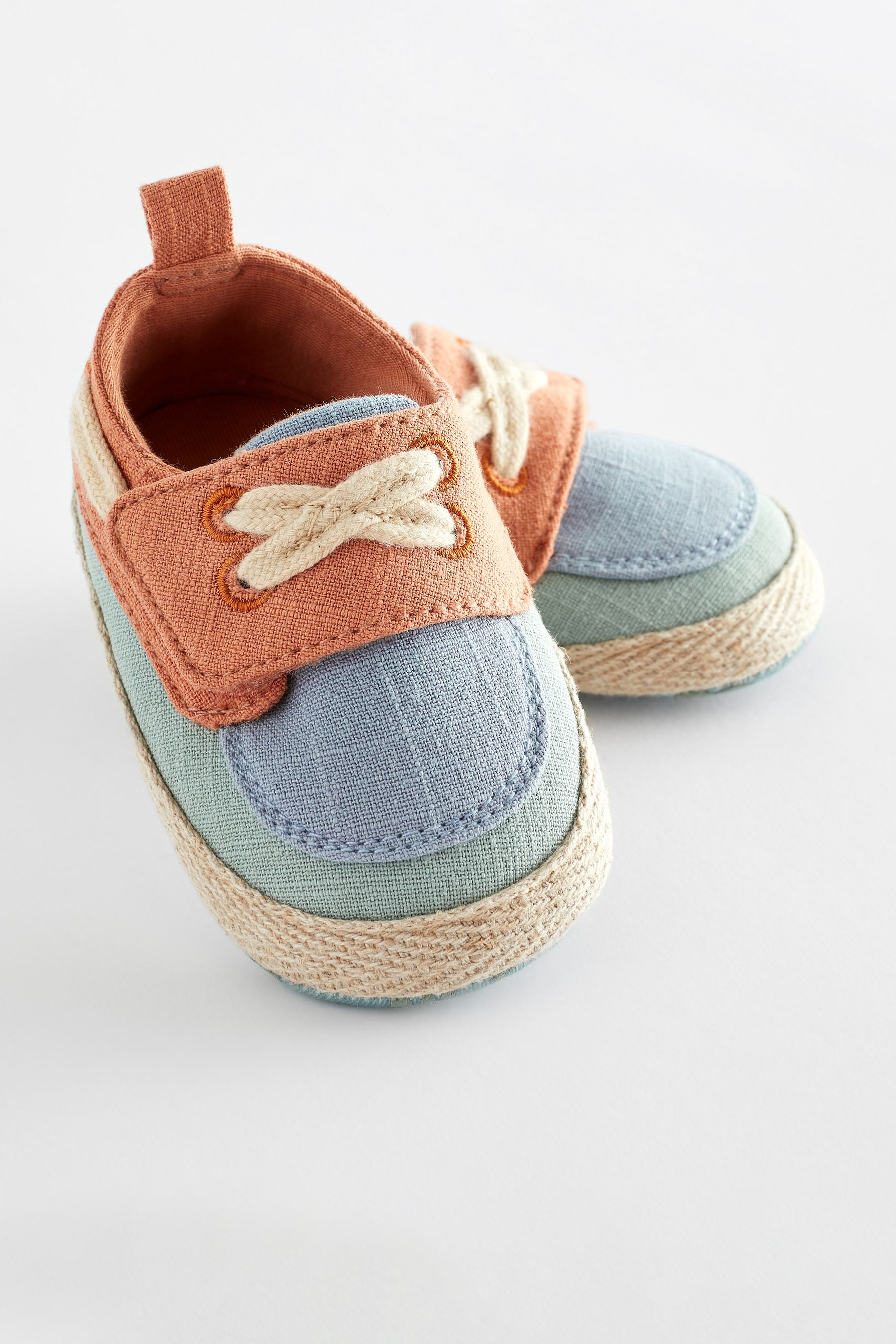 Bright Colourblock Baby Boat Shoes (0-24mths)