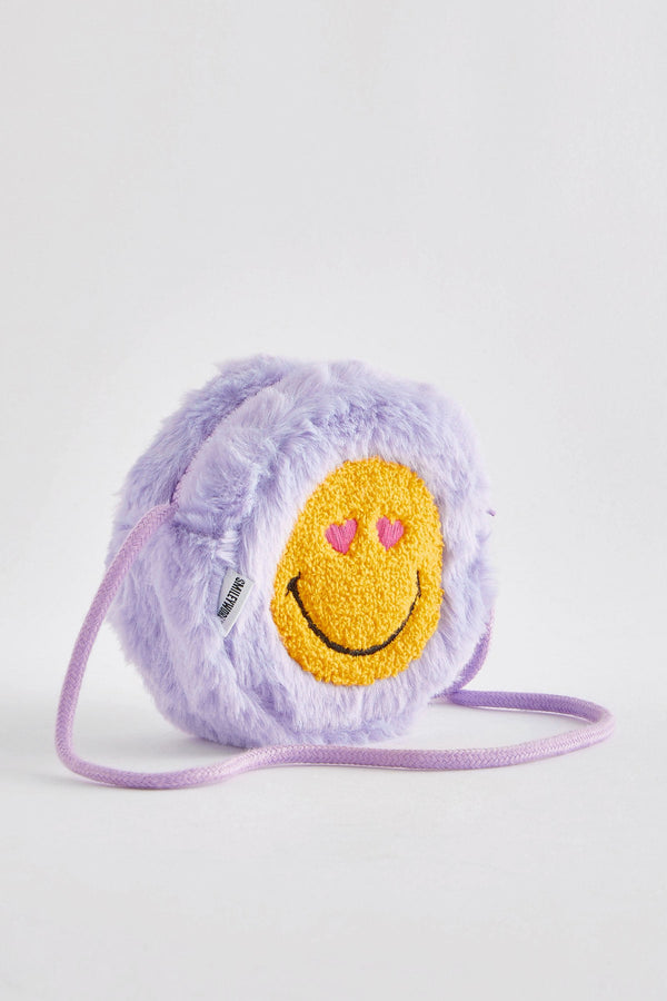 Lilac Purple SMILEYWORLD?® Faux Fur Bag