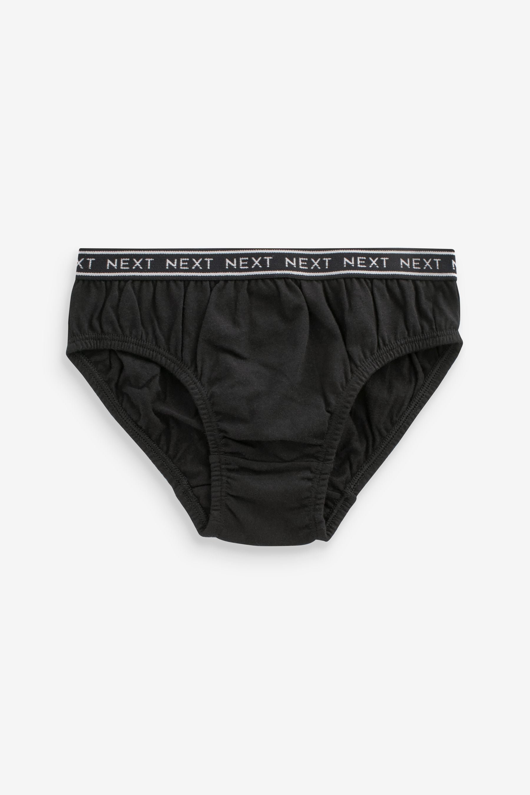 Black 100% Cotton Briefs 5 Pack (1.5-16yrs)